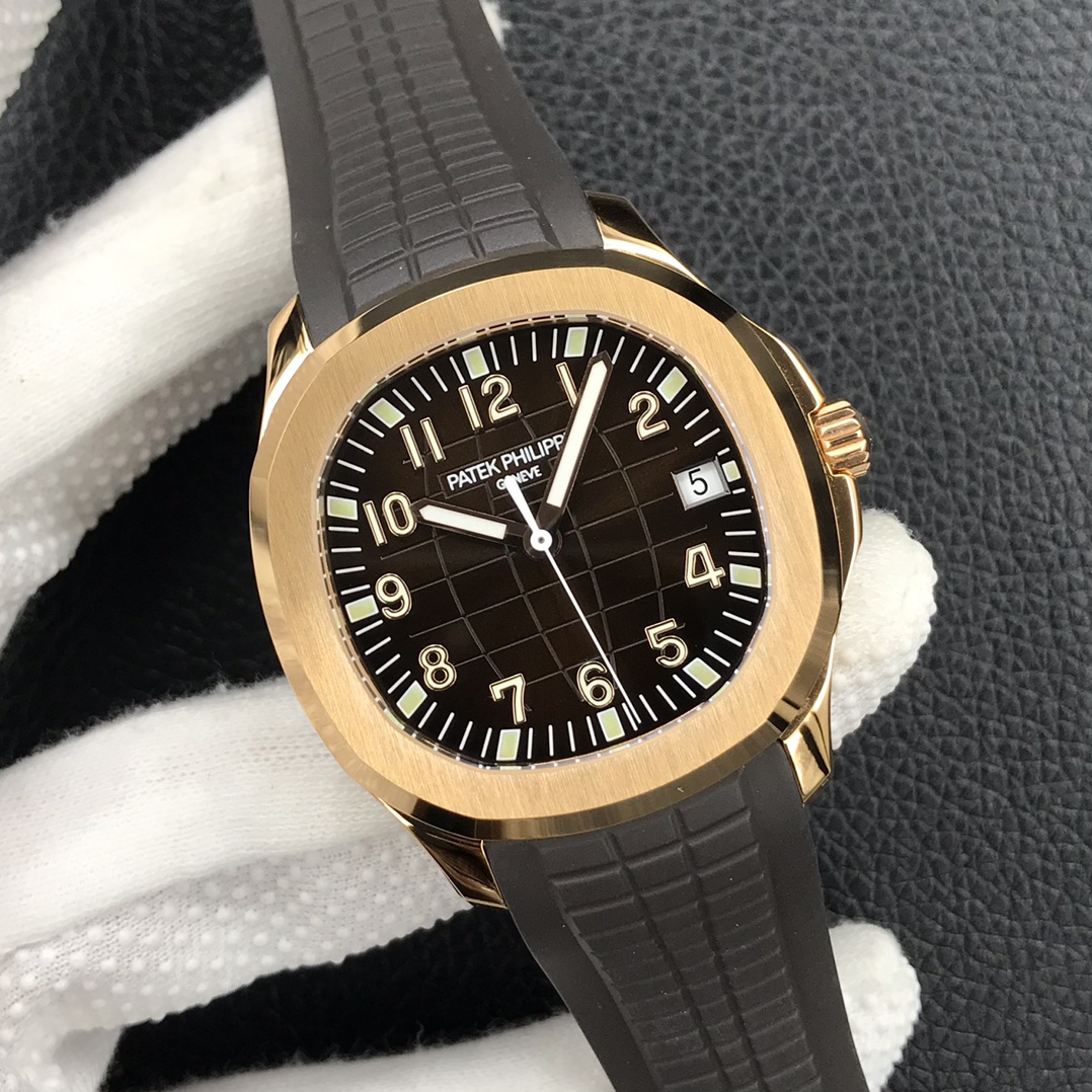 (Top version 1:1)Patek Philippe Aquanaut Rose Gold - Brown Dial 40mm (Ref# 5167R-001)