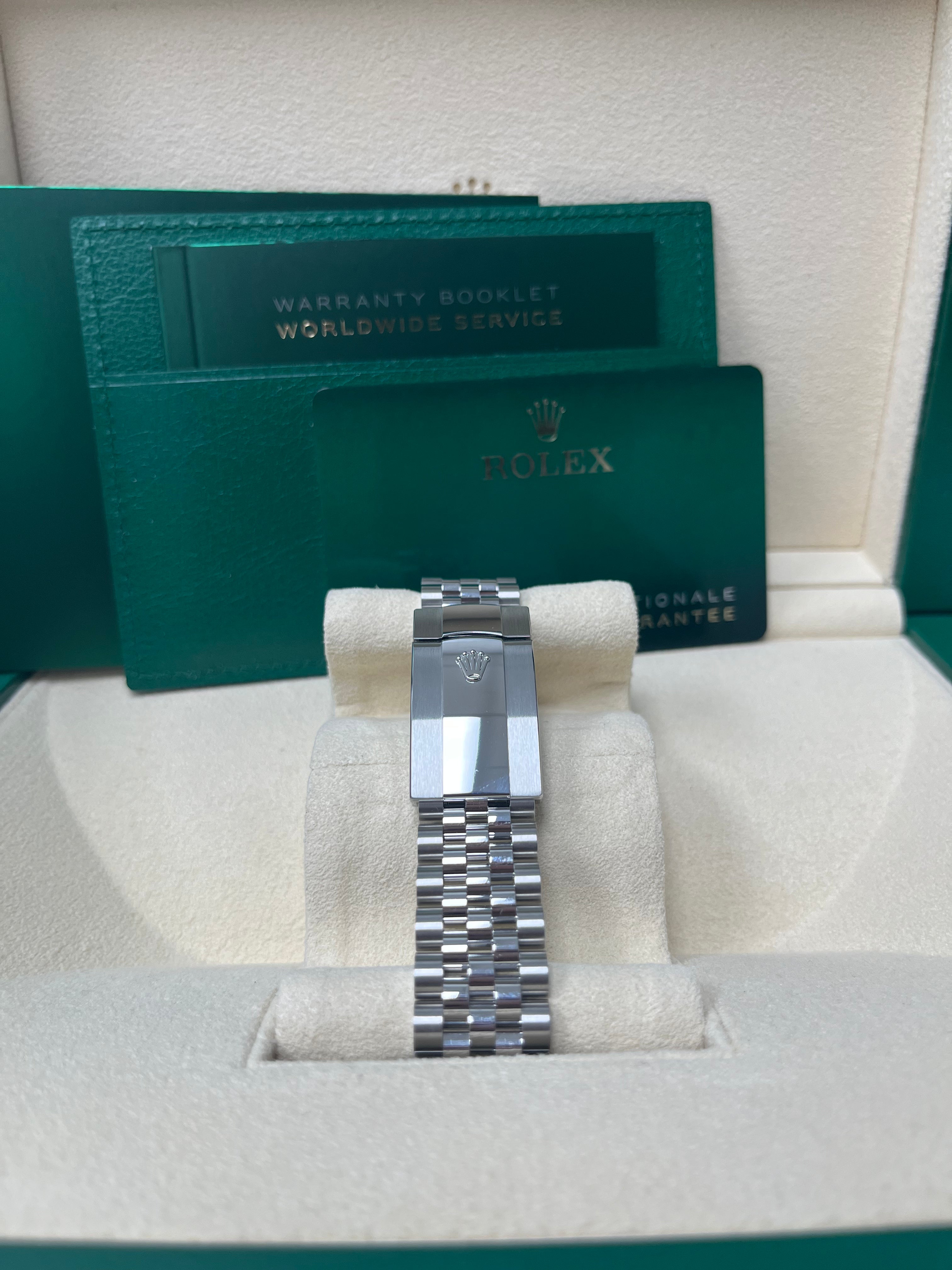 Rolex Datejust 41 Stainless Steel & White Gold - Black Index Dial - Fluted Bezel Jubilee Bracelet (Ref# 126334)