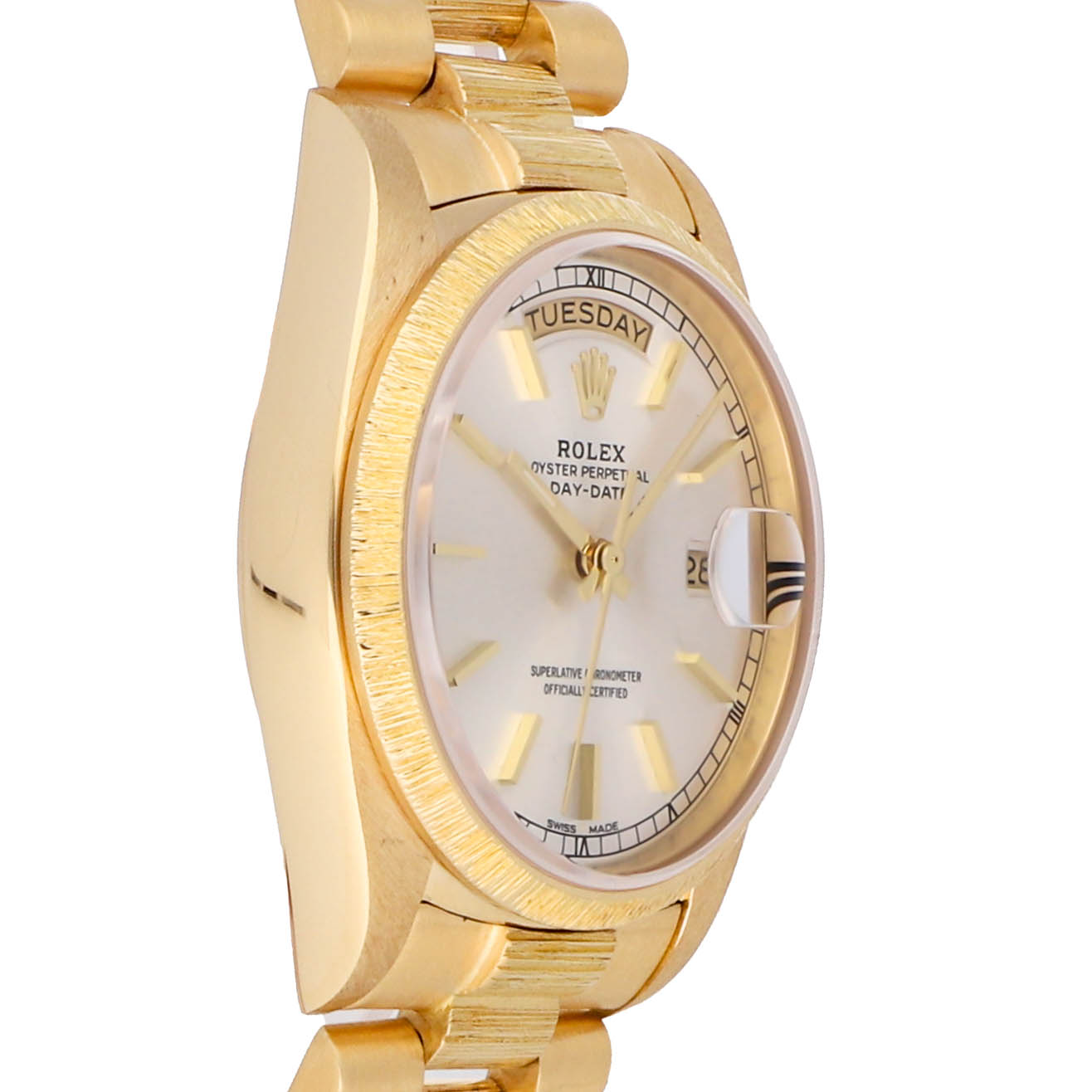 Rolex Super Clone Watch : Day-Date 18078 BLK DIA PRS