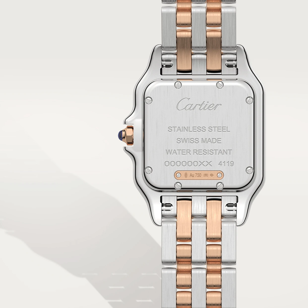 CARTIER PANTHÈRE Rose Gold Mix Diamond 37mm Medium Model W3PN0007