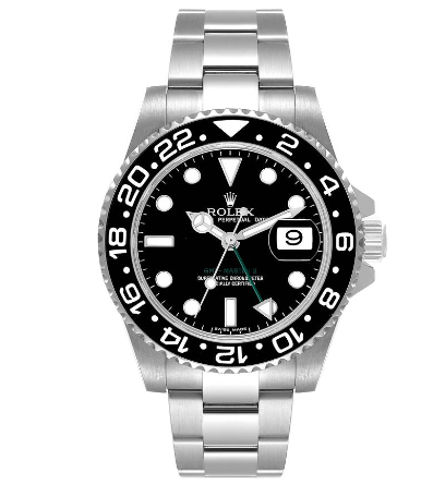 Rolex GMT Master II All Black Ref116710 Super Fake Watch With 3186 Movement