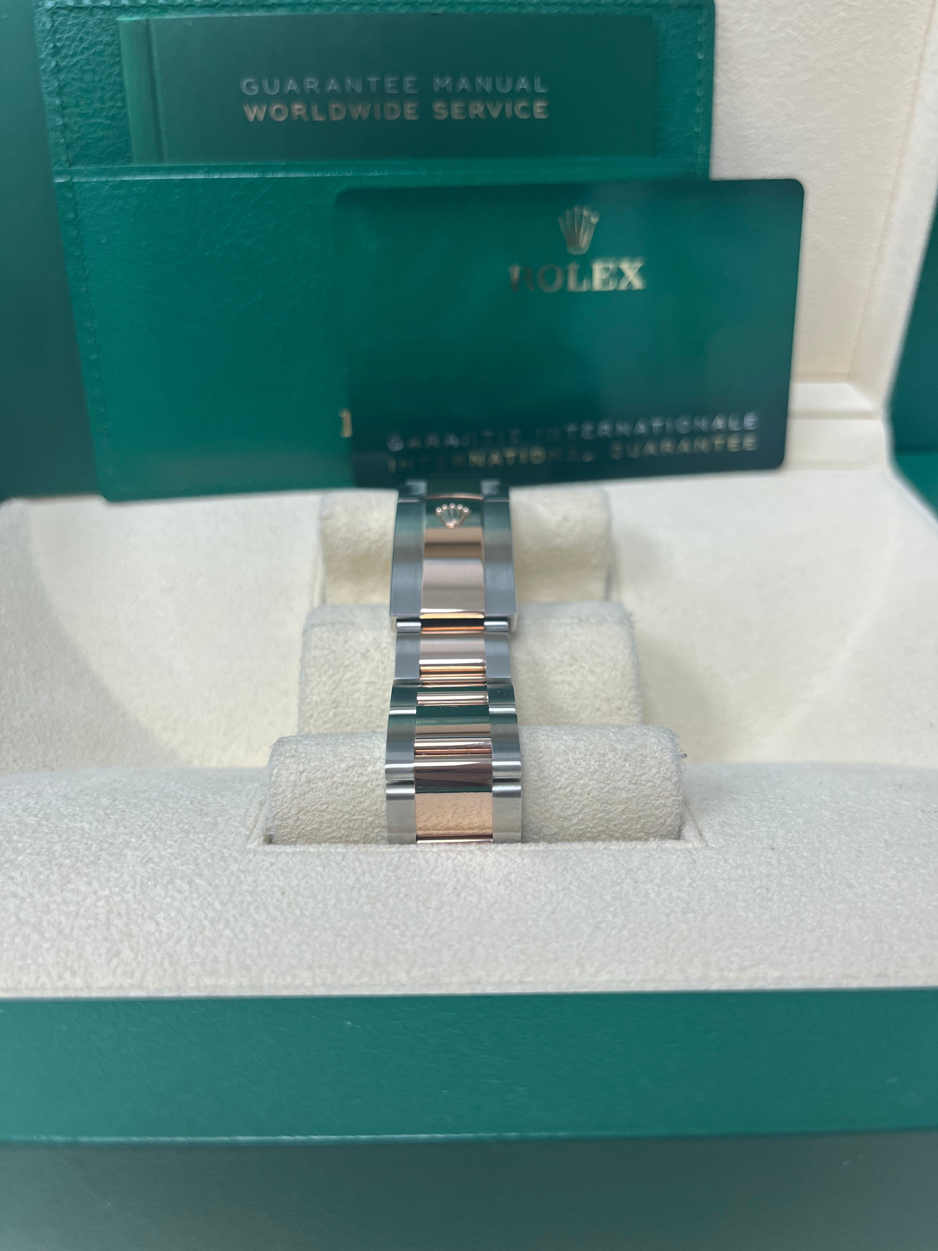 Rolex Datejust 41 Rose Gold Datejust 41 Fluted Bezel - Silver Fluted Motif Dial - Oyster Bracelet 126331