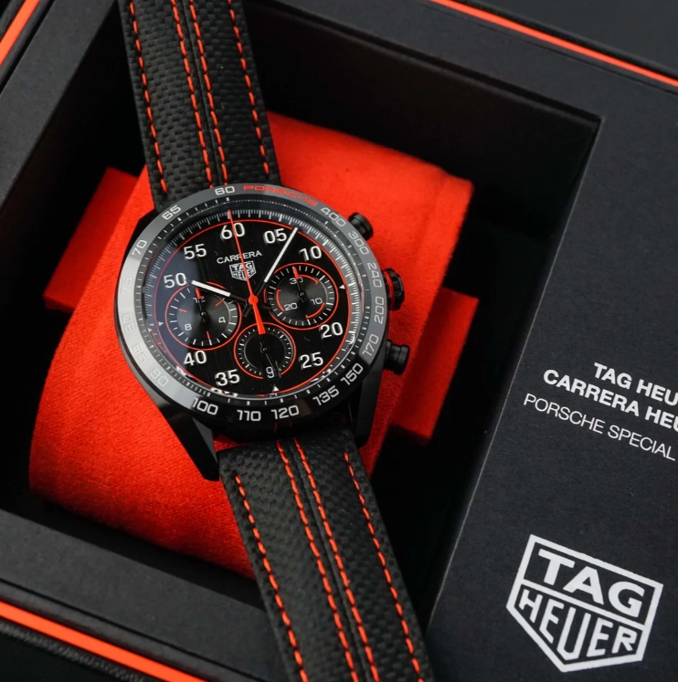 SPECIAL EDITION TAG HEUER CARRERA X PORSCHE ORANGE RACING