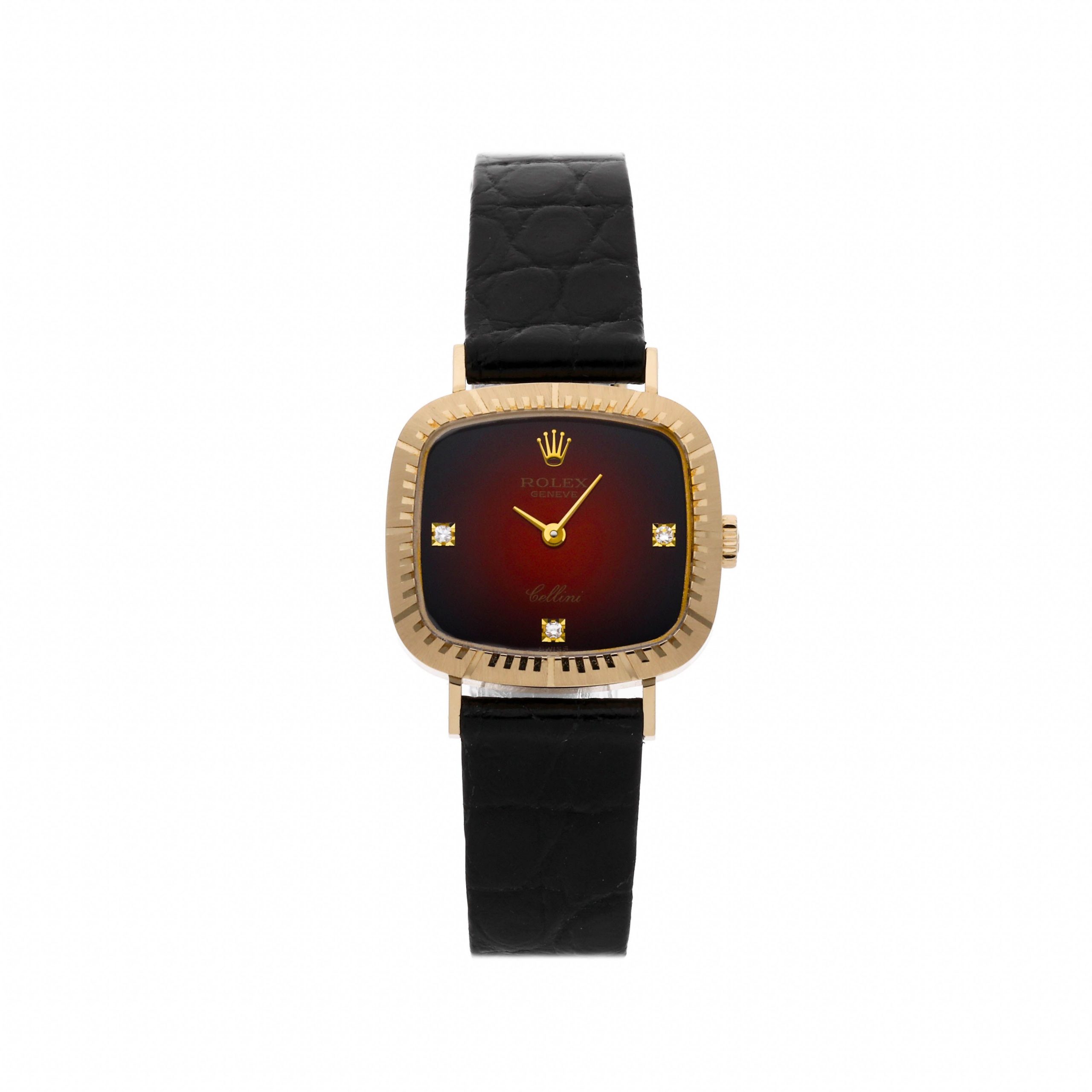 Rolex Super Clone Watch : Cellini Zephyr 4082/8 RED GRAD DIA TB