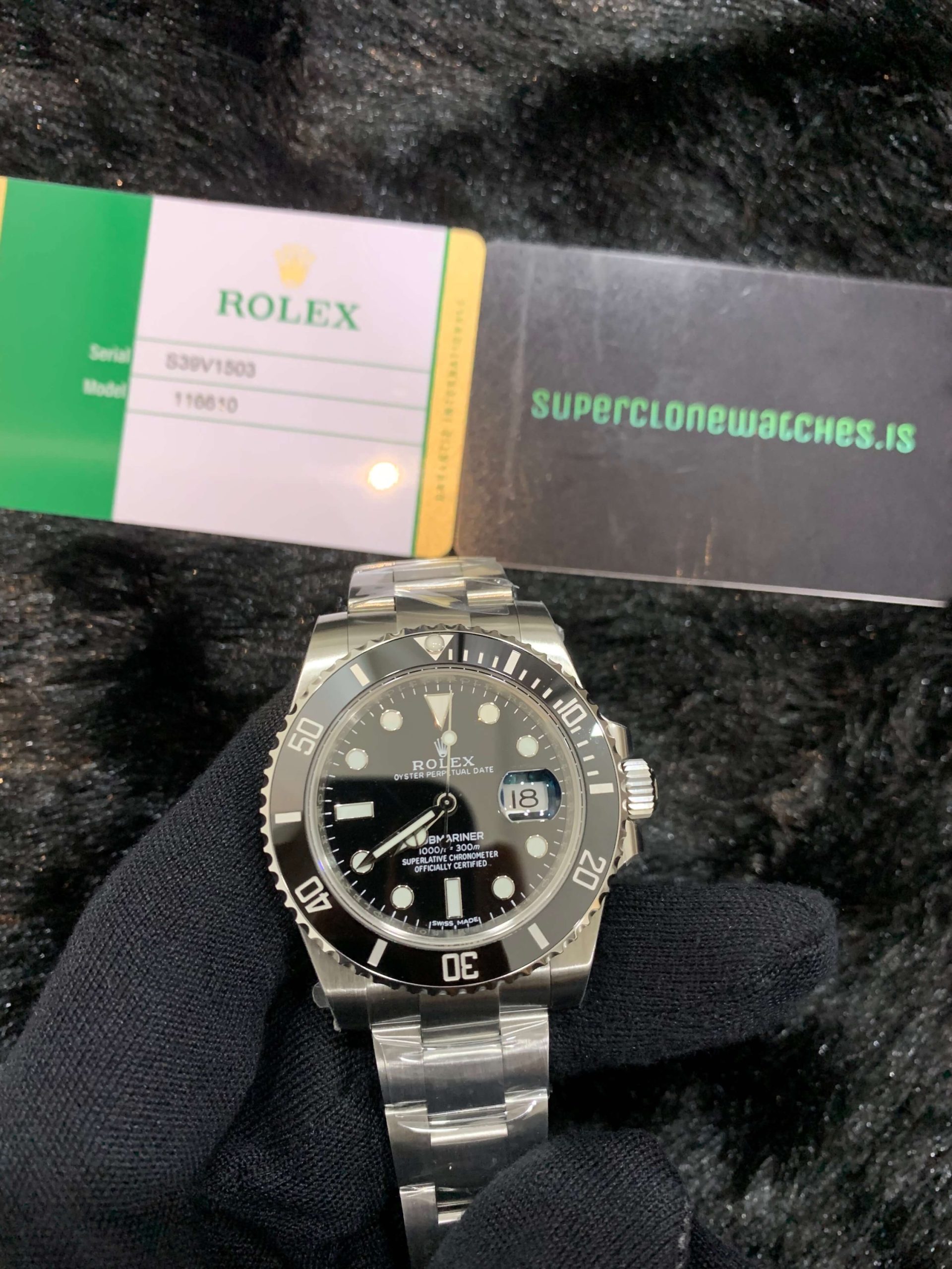 Rolex Submariner 116610 Super Clone Black Face