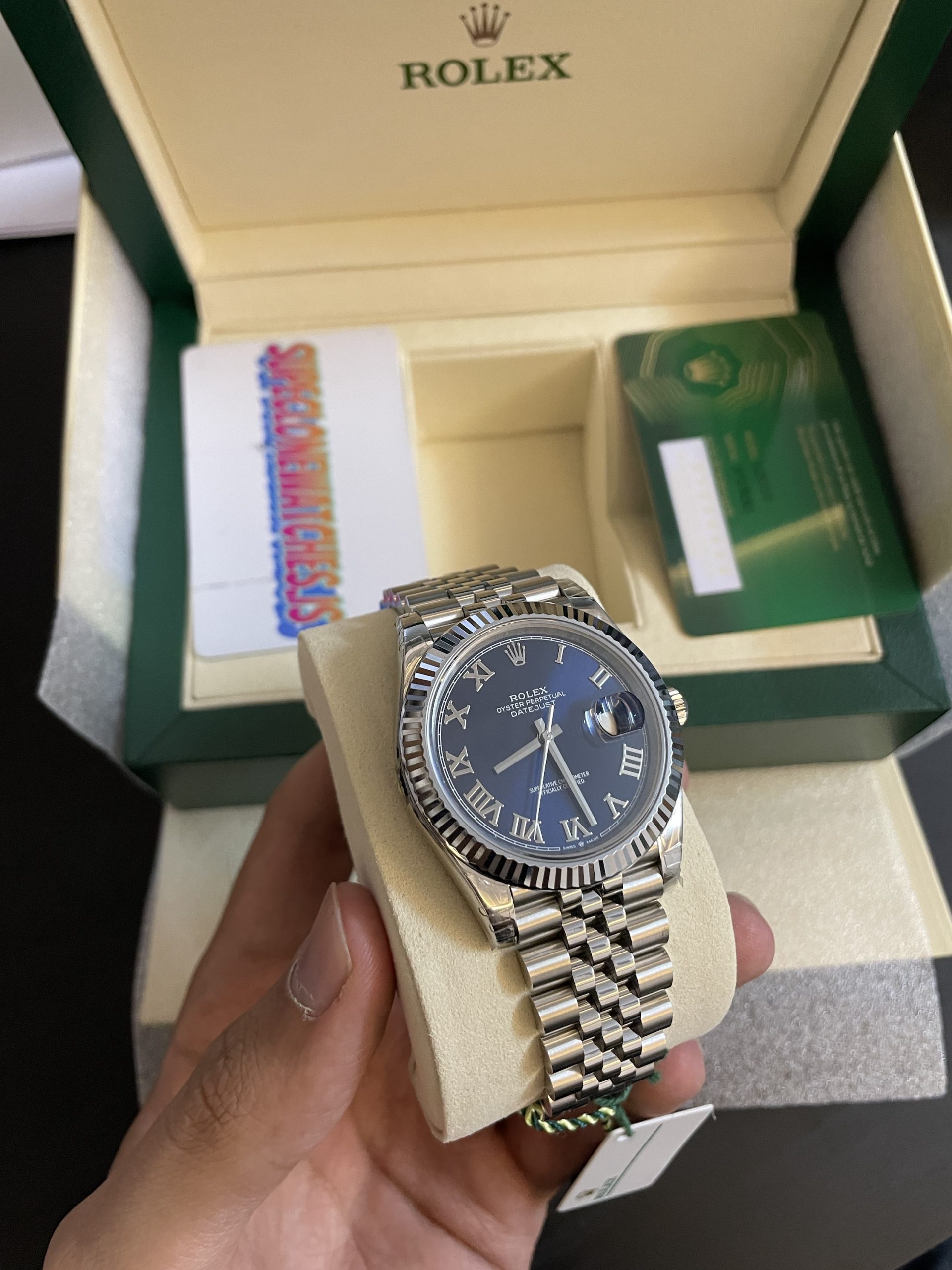 Rolex Datejust 41 Blue Dial Roman Numerals Swiss Movement High Quality Copy