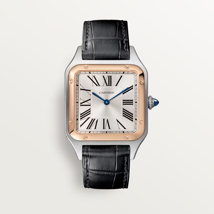 CARTIER SANTOS-DUMONT Rose Gold Mix XL Model 46mm W2SA0017