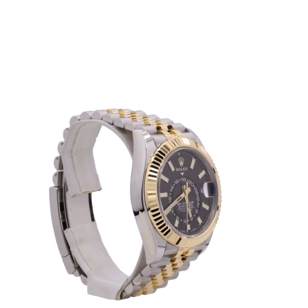 Rolex Sky-Dweller, 42mm, 18k Yellow Gold, Stainless Steel, Black Dial, 330933