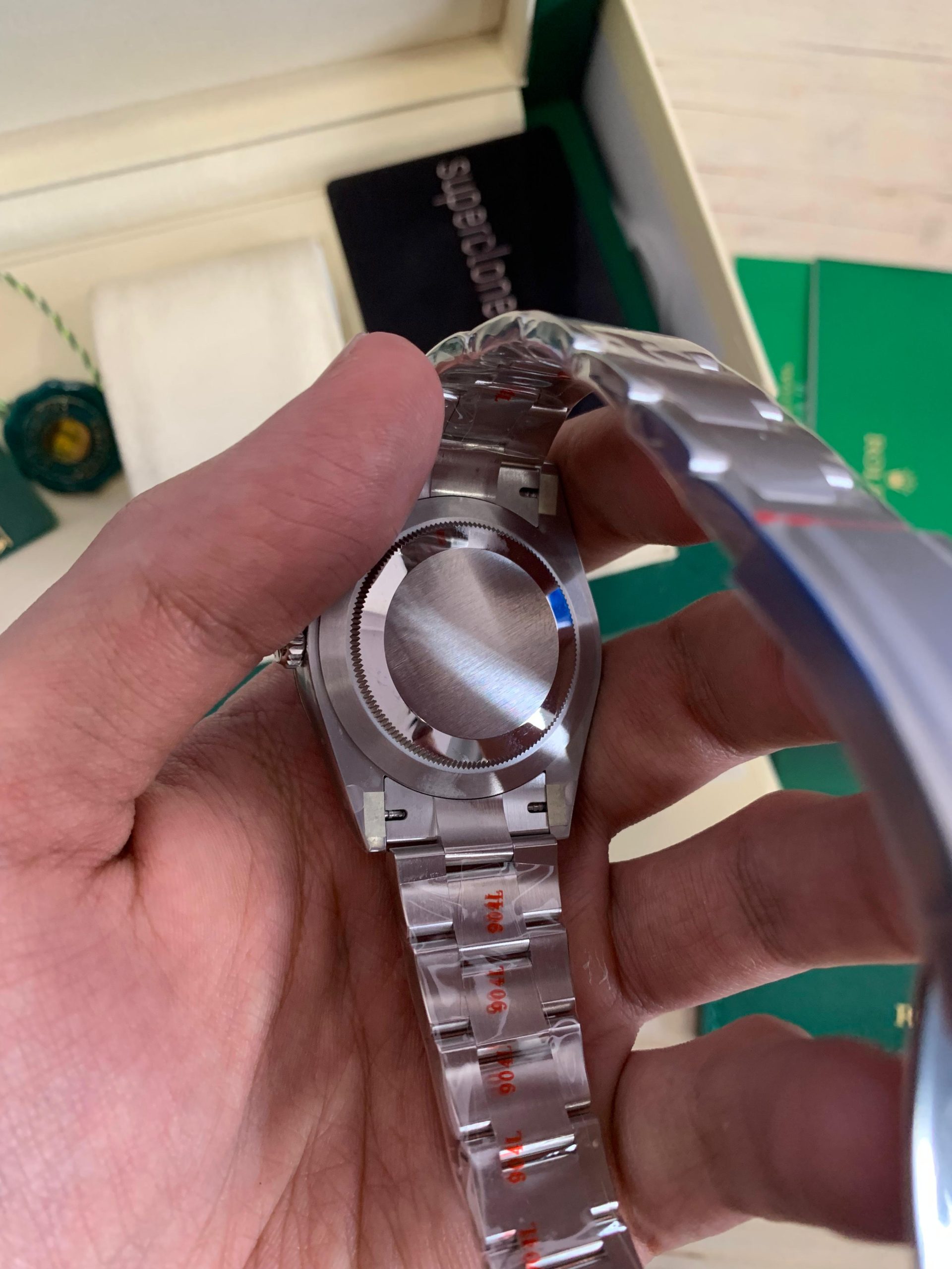 Celebration Motif Dial Rolex Oyster Perpetual 41mm Turquoise Blue Dial Replica