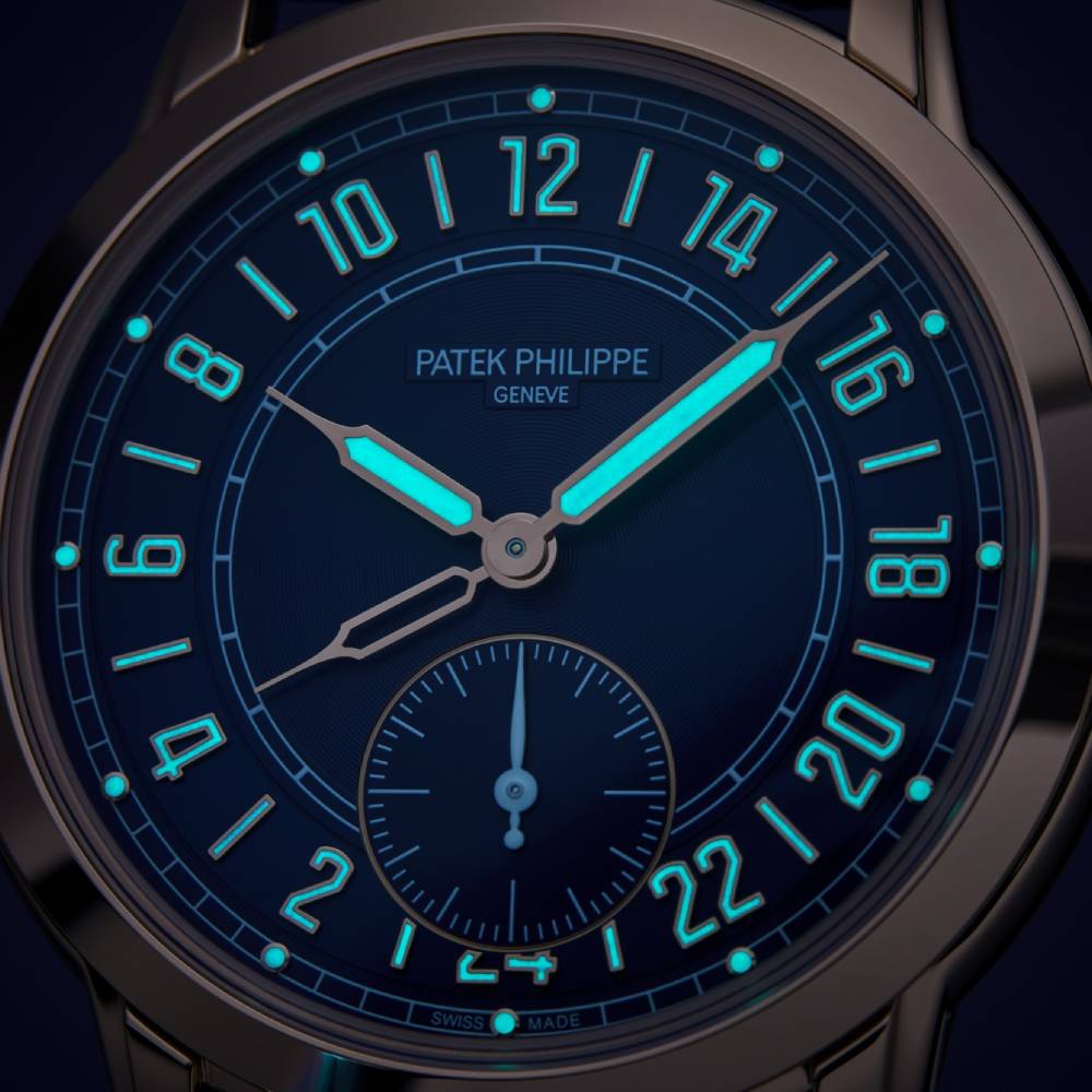 Patek Philippe Calatrava Travel Time Complications 42mm | Blue dial | 5224R-001