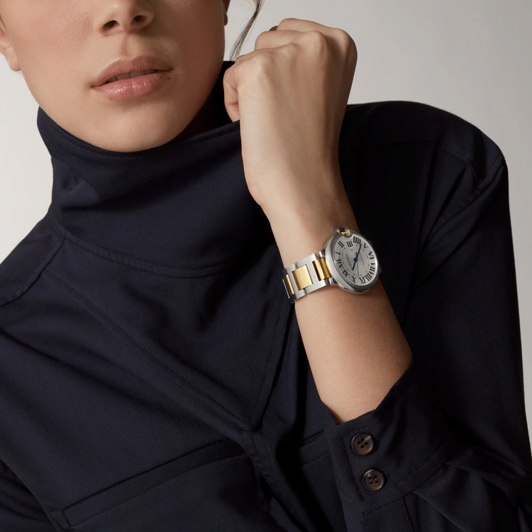 CARTIER BALLON BLEU Gold mix 36mm W2BB0030