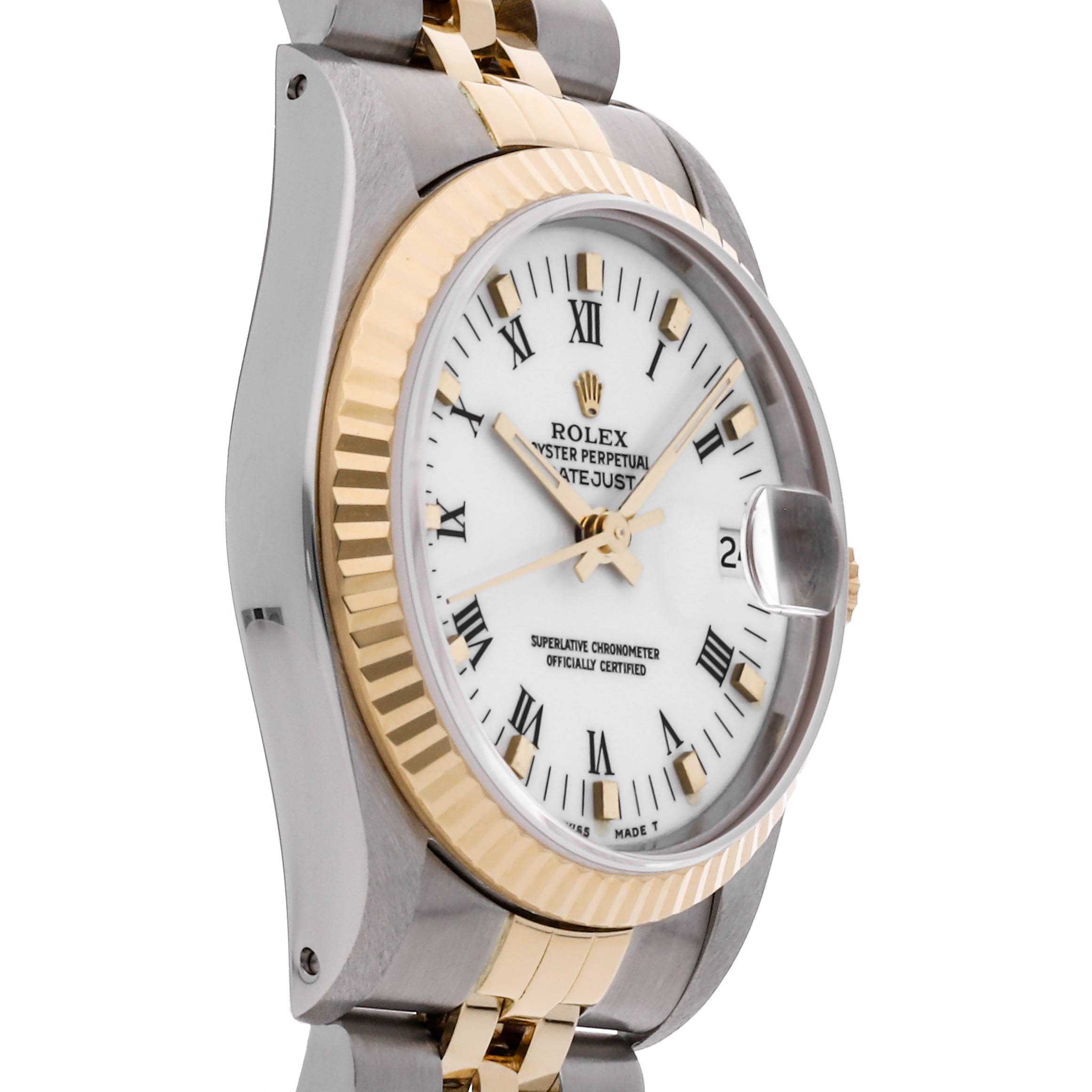 Rolex Super Clone Watch : Datejust 68273 WHT ROM IX JUB