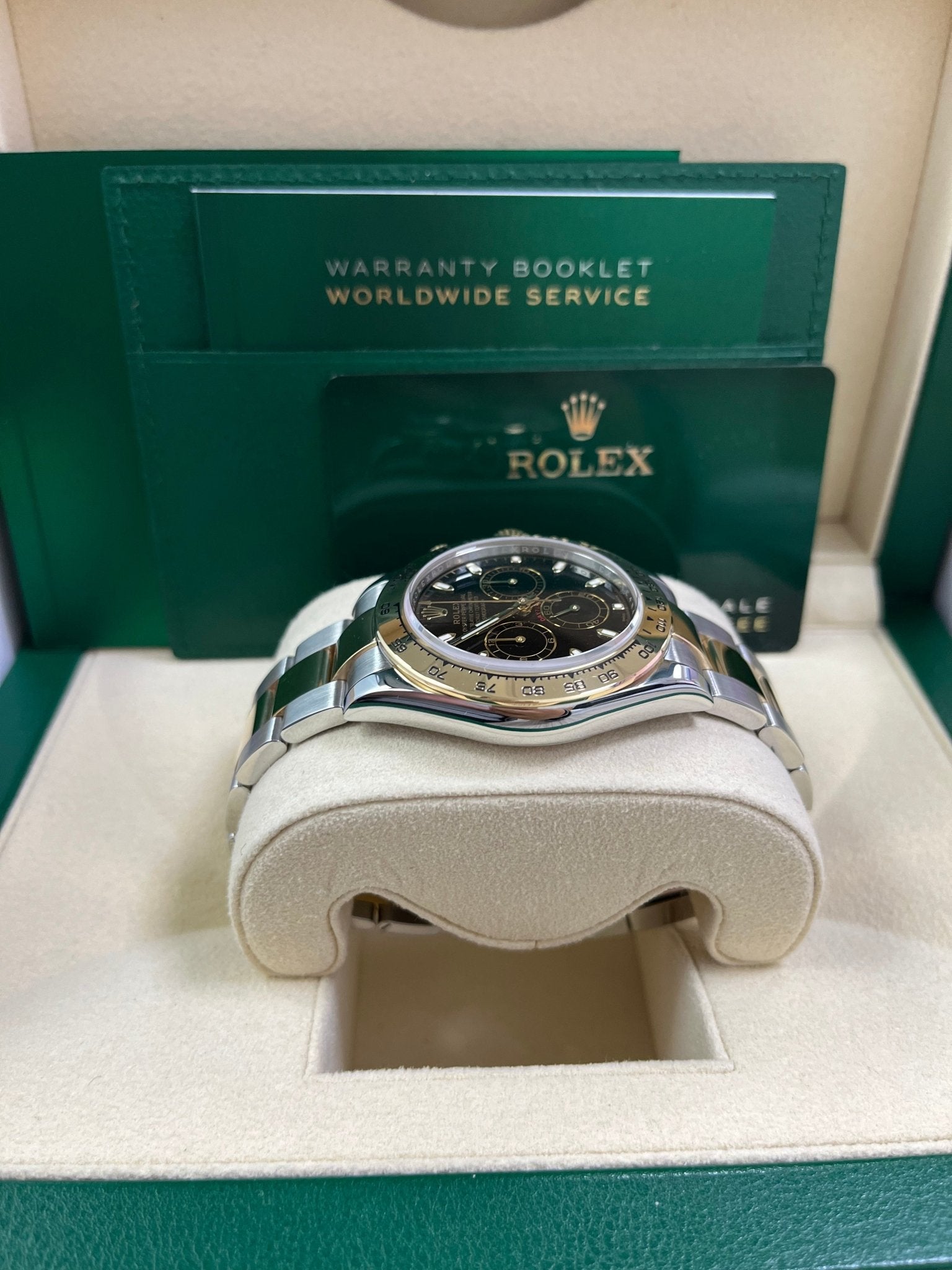 Rolex Daytona 40mm Yellow Rolesor Cosmograph - Black Index Dial (Ref# 116503)