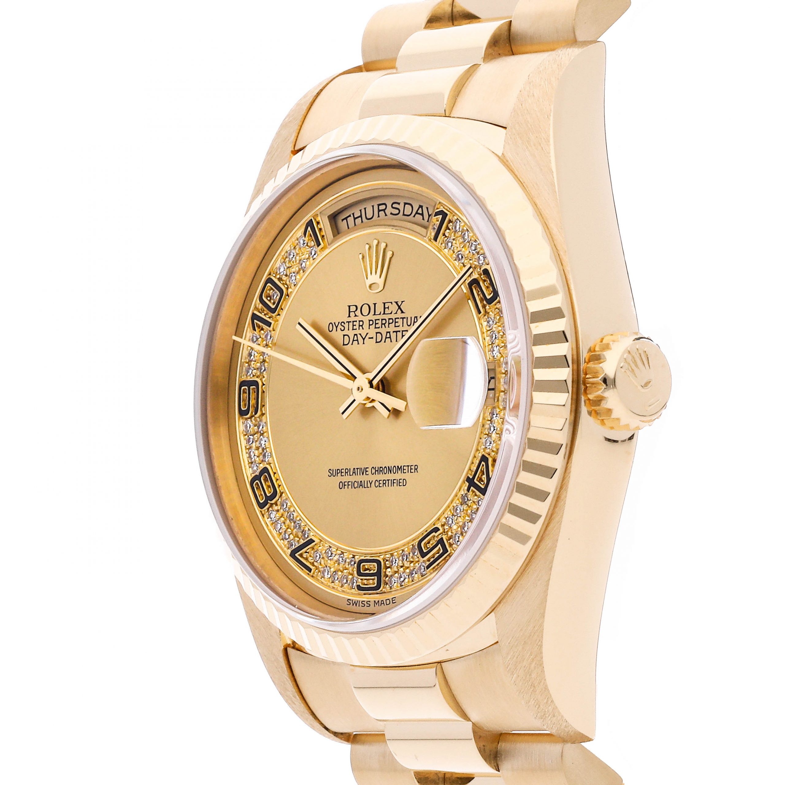 Rolex Super Clone Watch : Day-Date 18238 CHP MYR DIA AR PRS