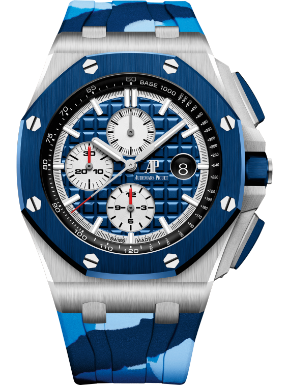 AUDEMARS PIGUET OFFSHORE Blue Camouflage Dial CHRONOGRAPH 44mm 26400SO.OO.A335CA.01