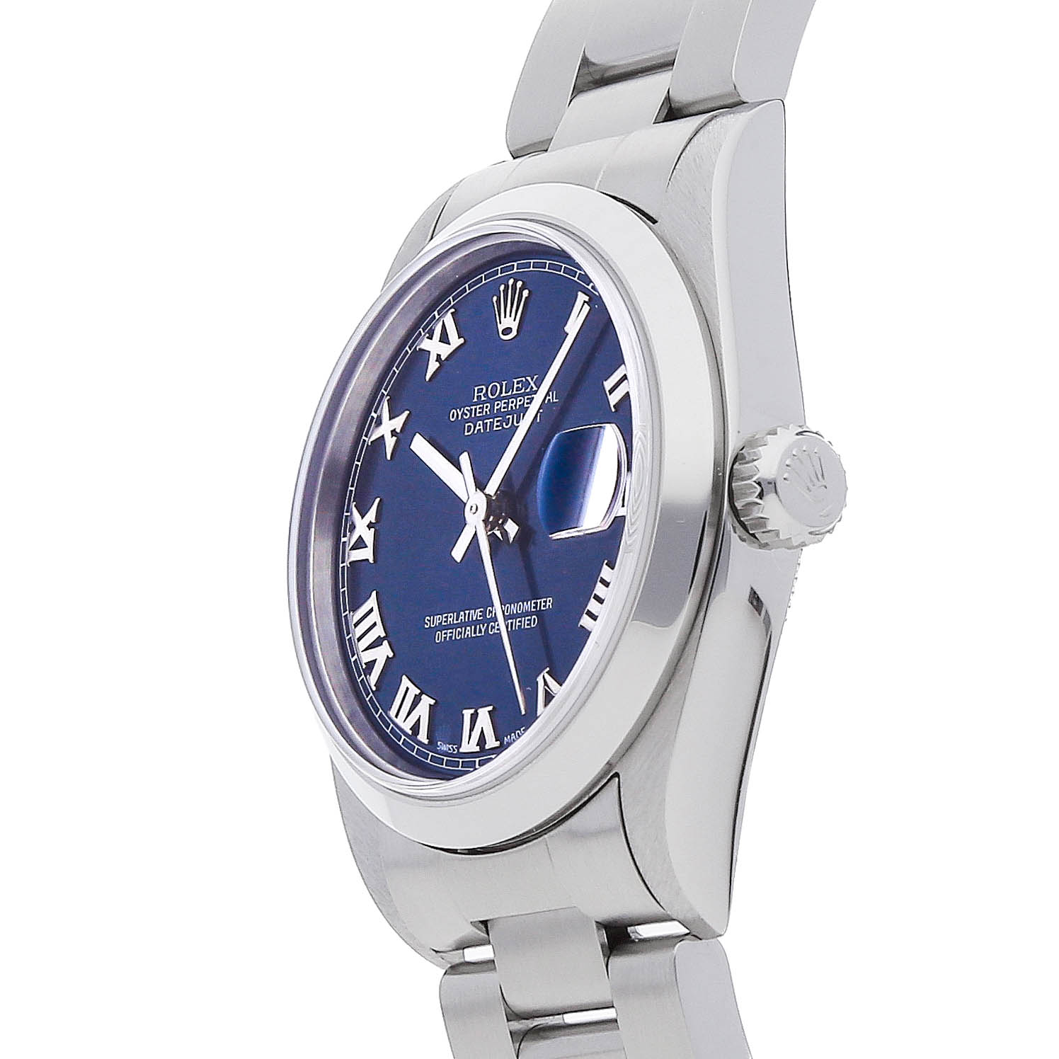 Rolex Super Clone Watch : Datejust 68240 BLU ROM OYS