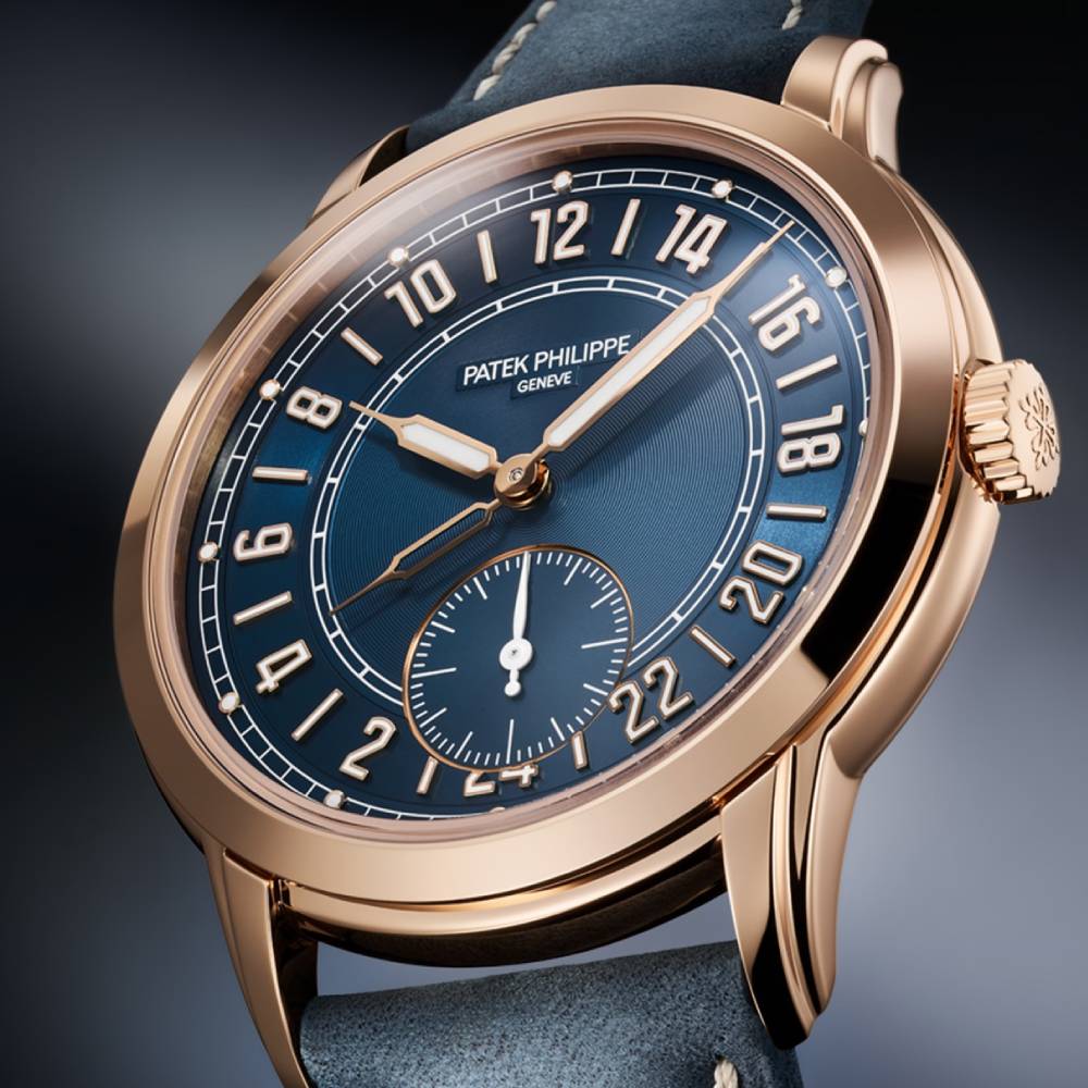 Patek Philippe Calatrava Travel Time Complications 42mm | Blue dial | 5224R-001