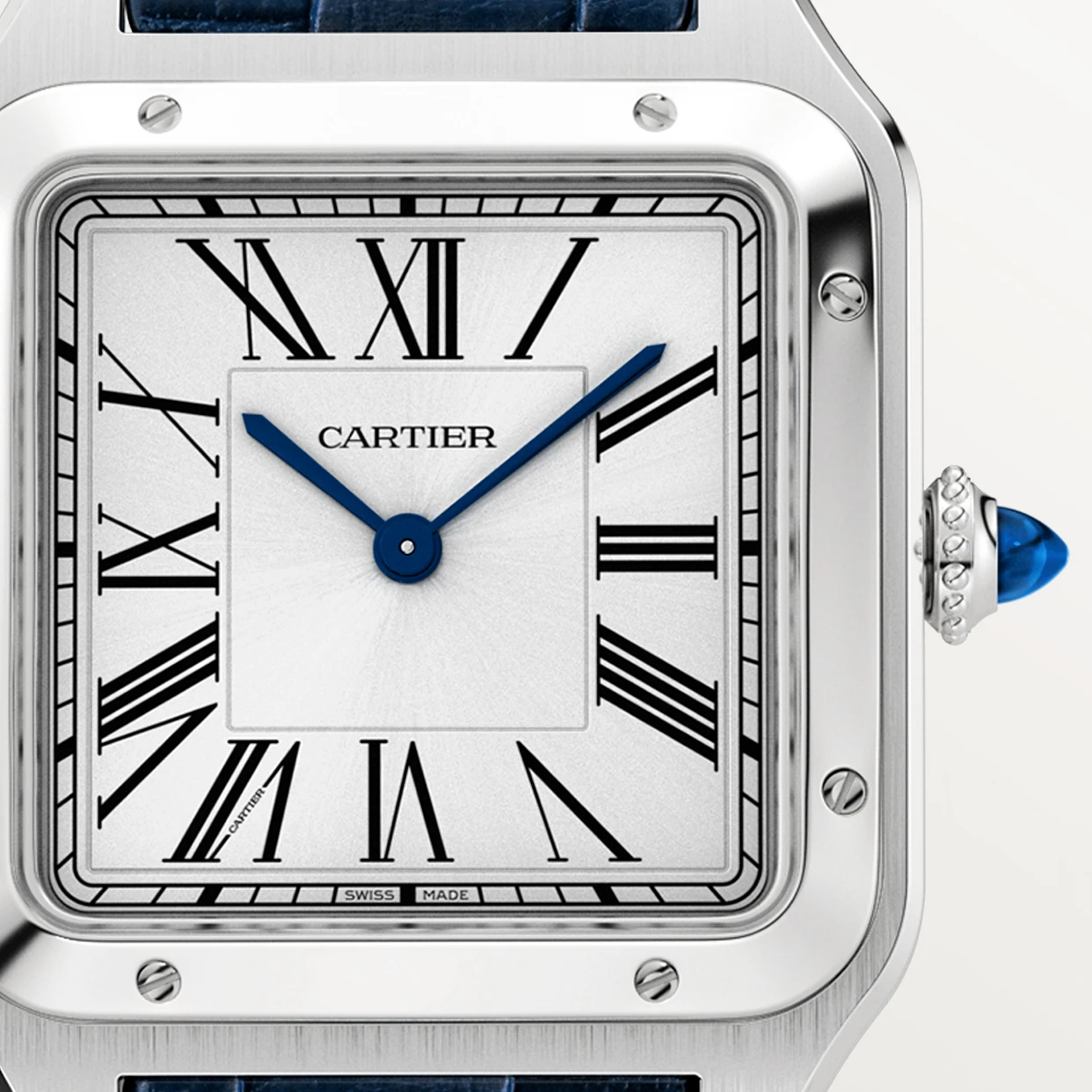 CARTIER SANTOS-DUMONT Blue Strap Large Model 43.5 mm WSSA0022