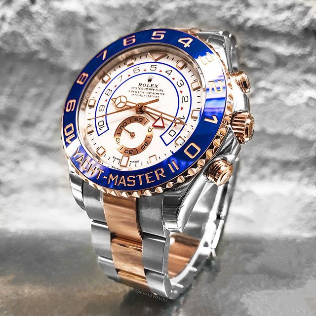 Rolex YACHT-MASTER II--(Rose Gold Strap) 116681-78211