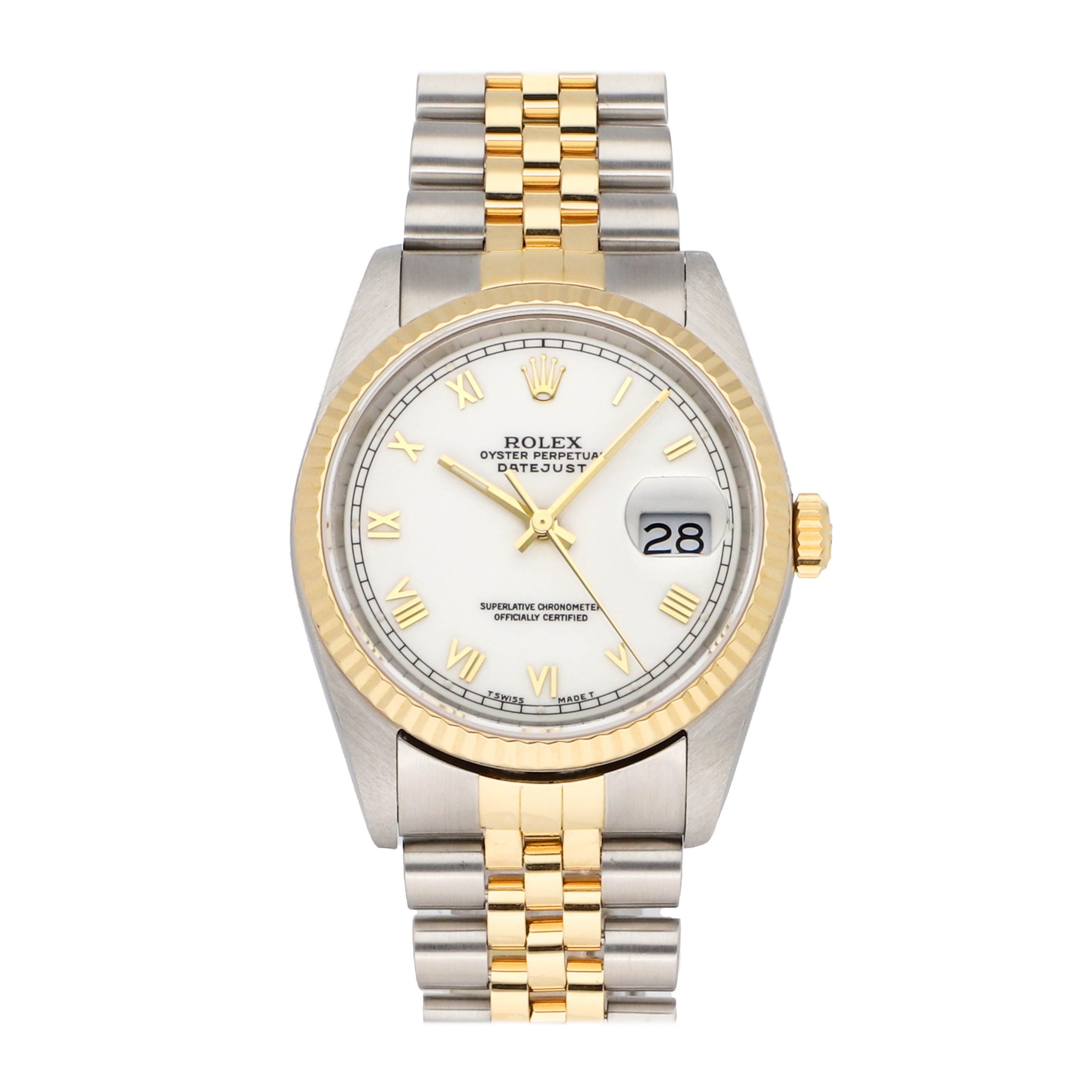 Rolex Super Clone Watch : Datejust 16233 WHT SM ROM JUB