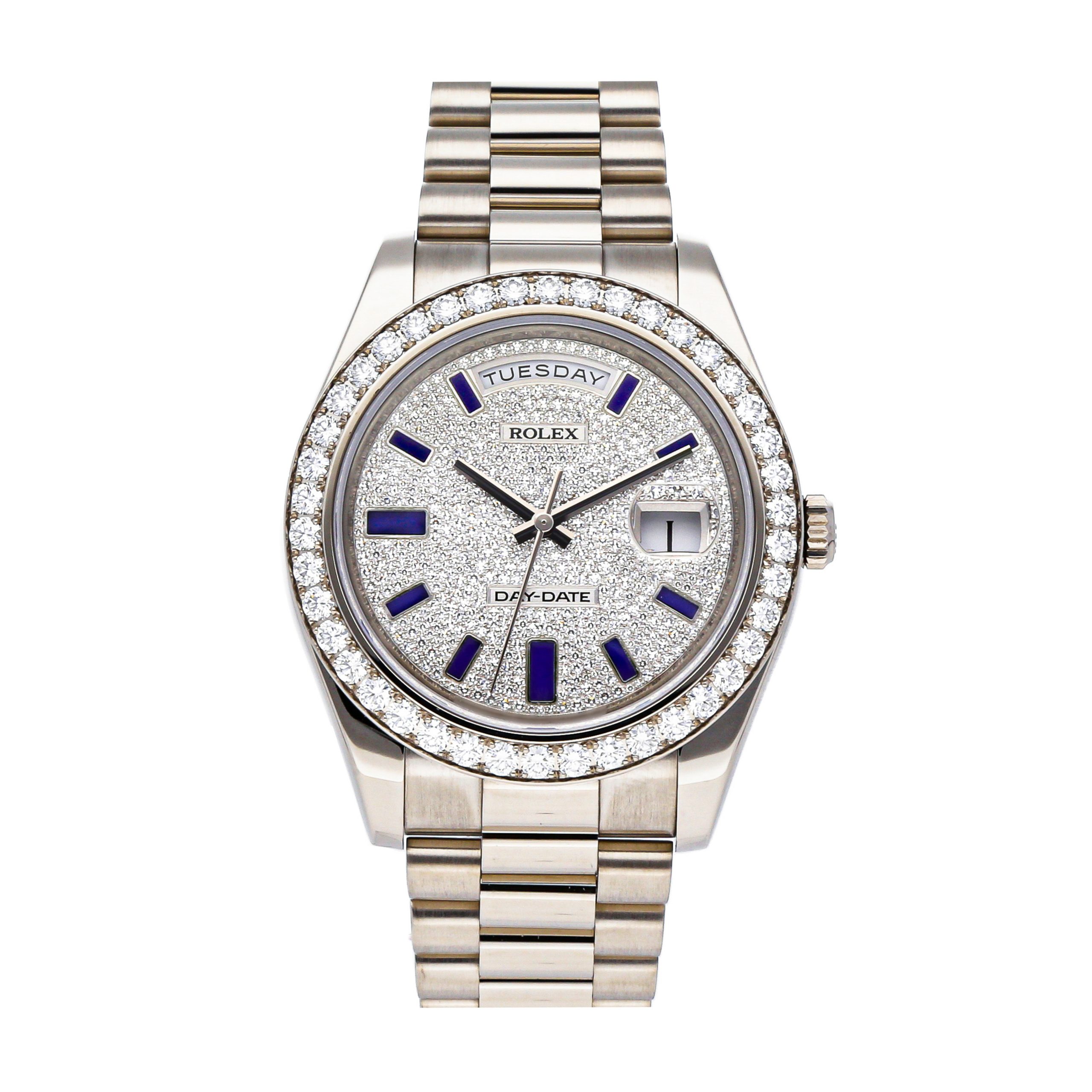 Rolex Super Clone Watch : Day-Date 218349 PV BLU EN PRS