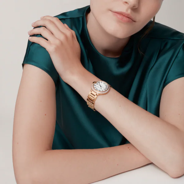 CARTIER BALLON BLEU Diamond Rose Gold 36mm WJBB0067