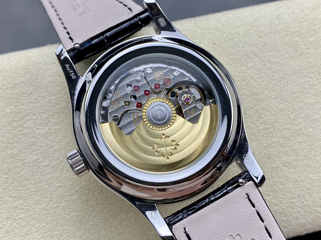 Patek Philippe Complications 18k White Gold 5205G-013 with Blue Sunburst dial Watch