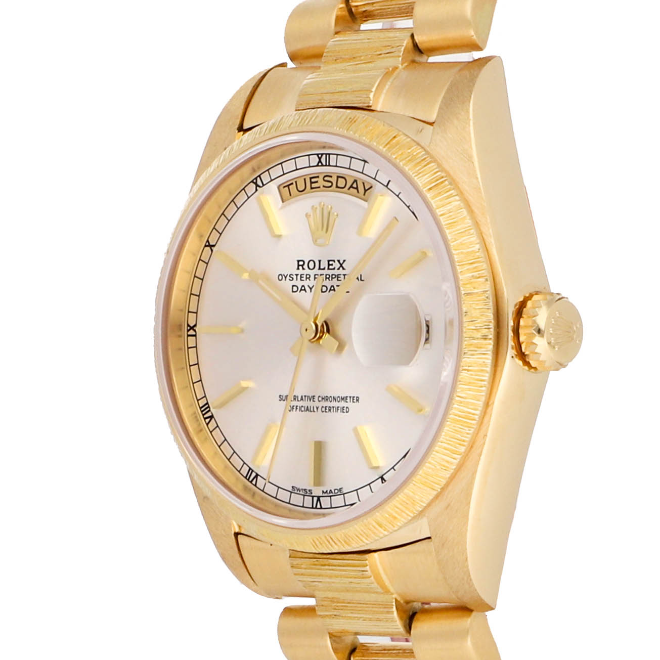 Rolex Super Clone Watch : Day-Date 18078 BLK DIA PRS