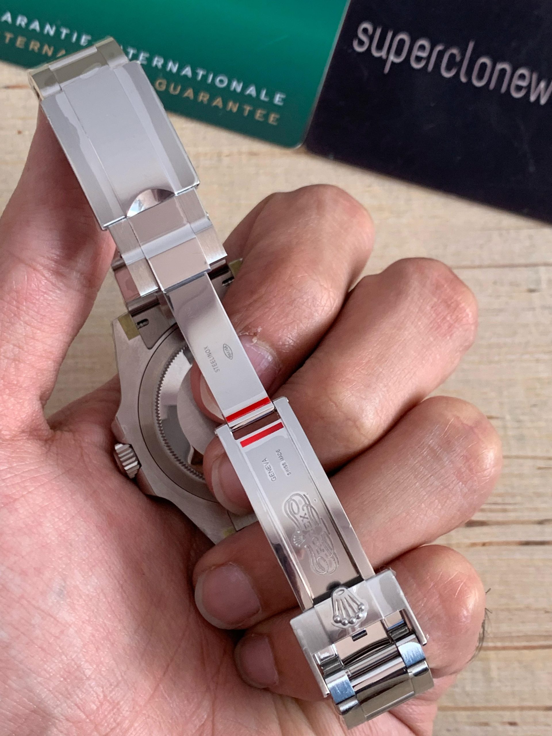 Rolex GMT Master II All Black Ref116710 Super Fake Watch With 3186 Movement