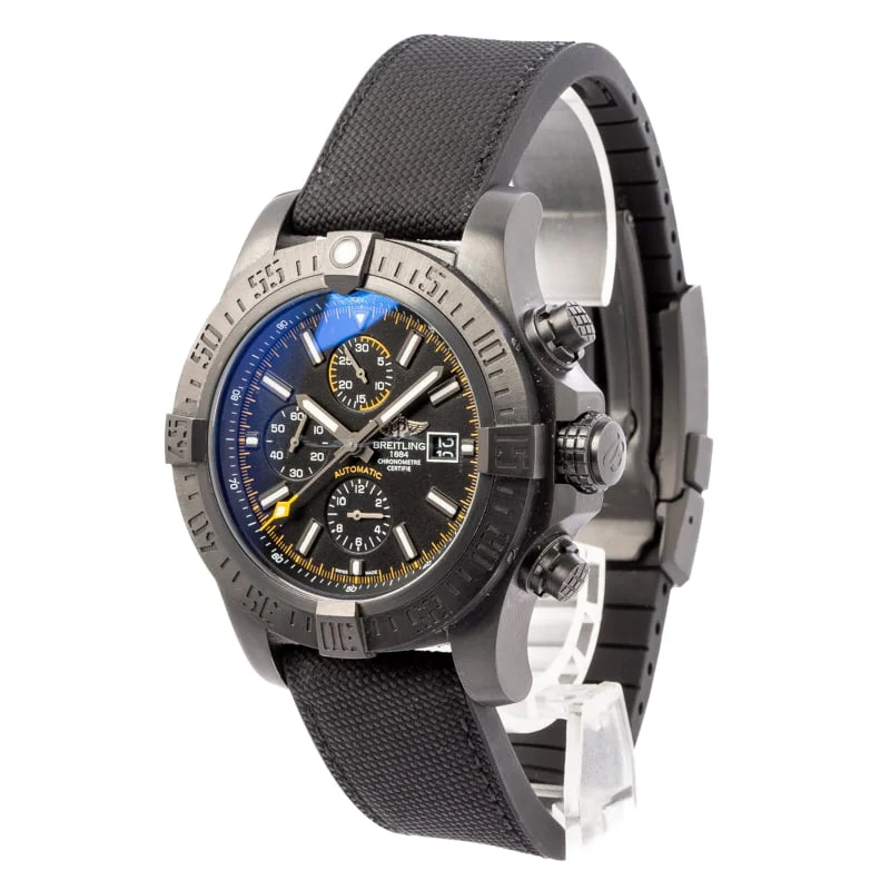 Breitling Super Avenger II Black Steel M133711A/BF30 Replica