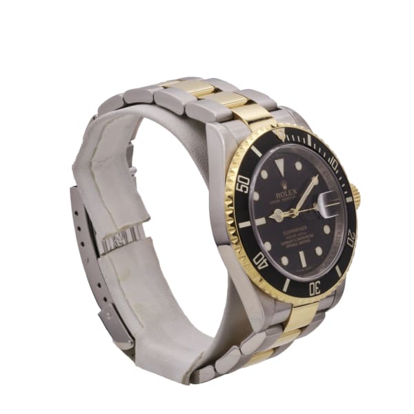Rolex Submariner Date, 40mm, 18k Yellow Gold and Stainless Steel, Black Dial, 16613