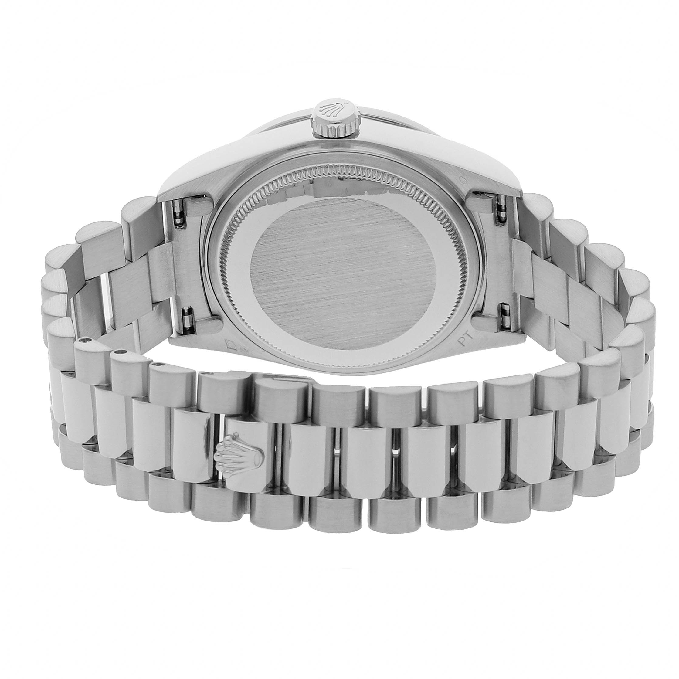 Rolex Super Clone Watch : Day-Date 18046 SLV BG RD DI PRS