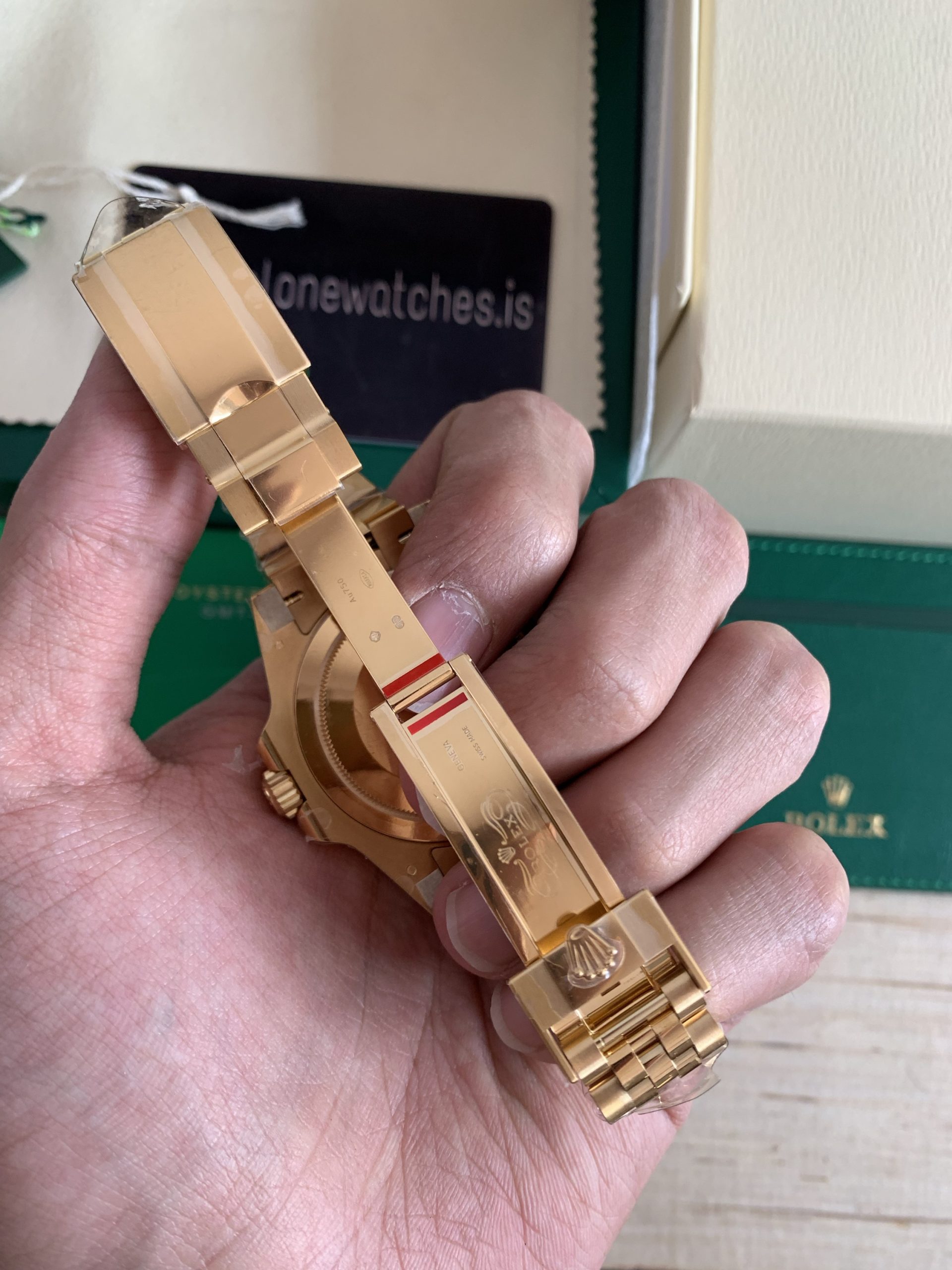 Rolex GMT Master 2 Gold Jubilee 126718GRNR Replica 3285 Clone Movement