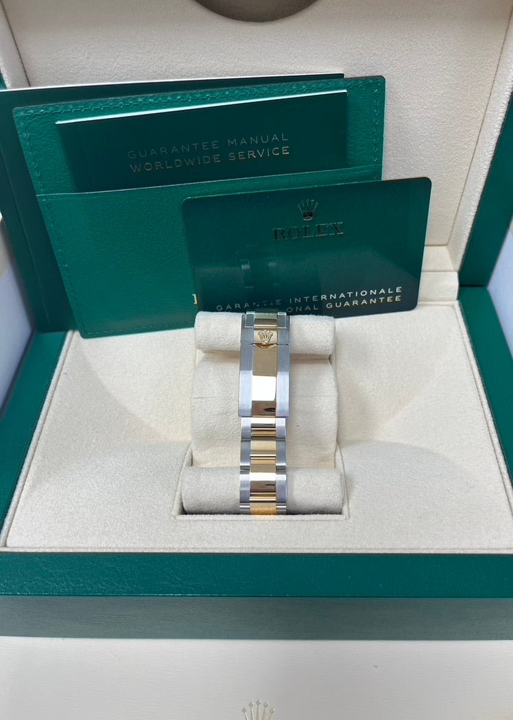 Rolex Steel and Yellow Gold Oyster Perpetual Explorer - Black Dial - Oyster Bracelet