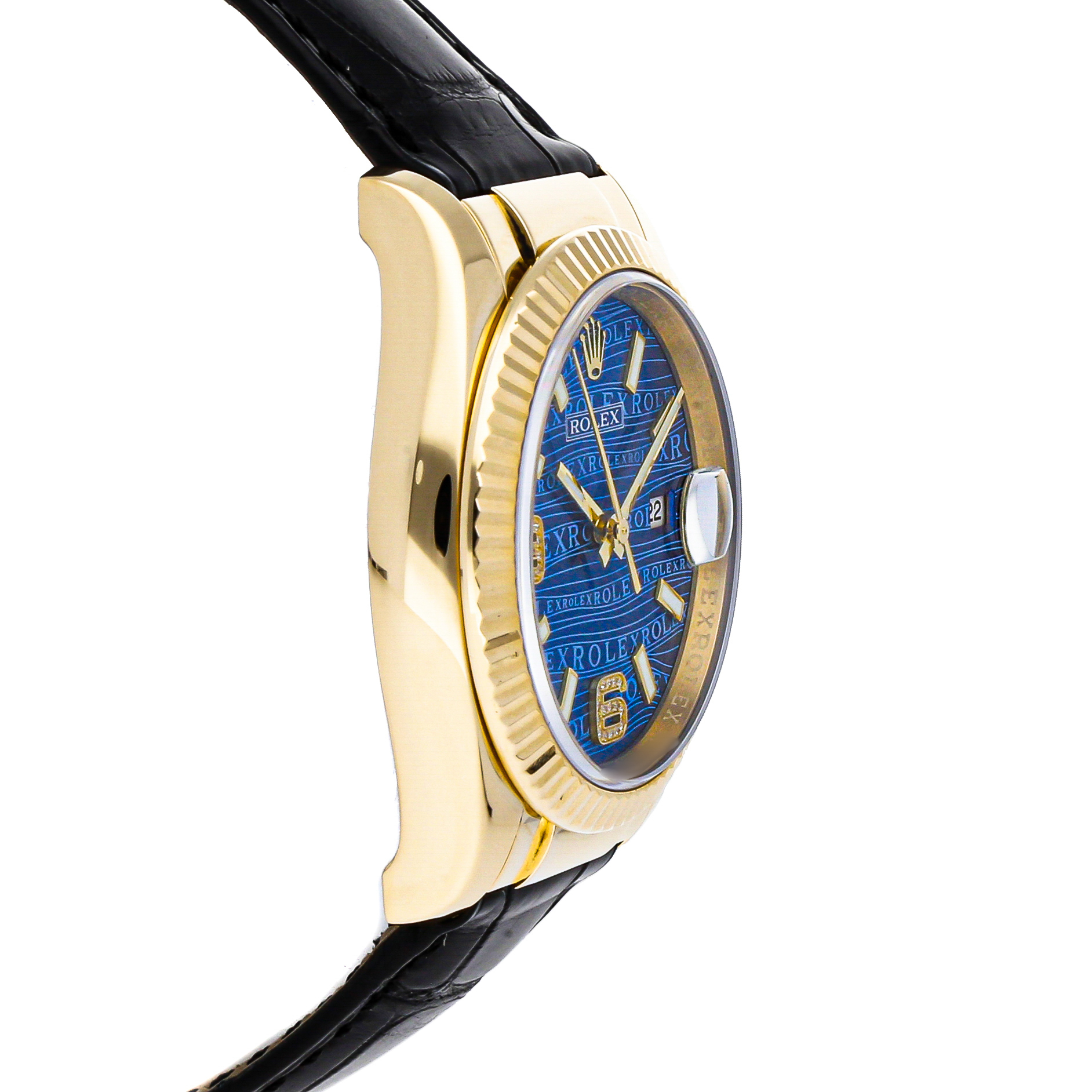 Rolex Super Clone Watch : Datejust 116138 BLU WAVE DB