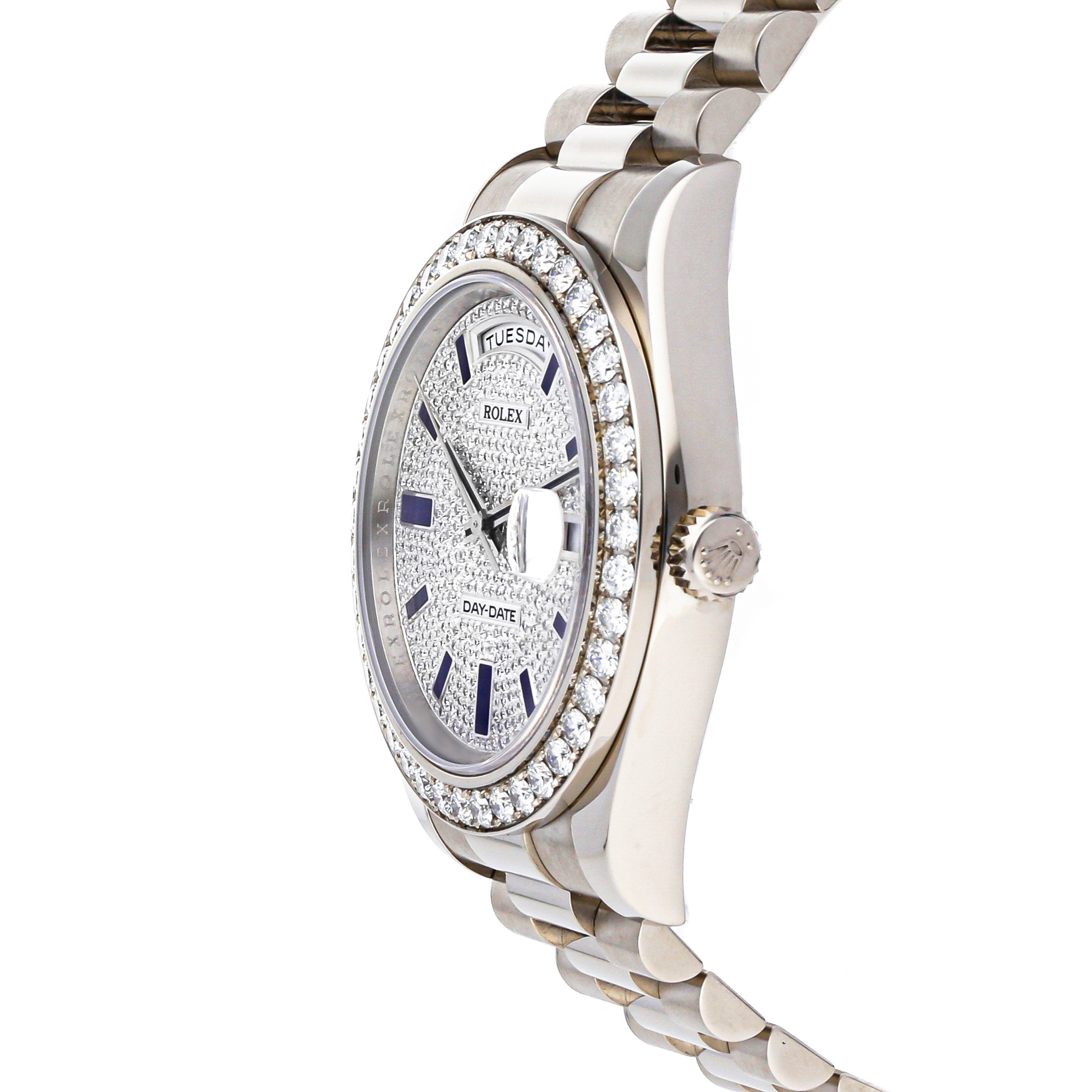 Rolex Super Clone Watch : Day-Date 218349 PV BLU EN PRS