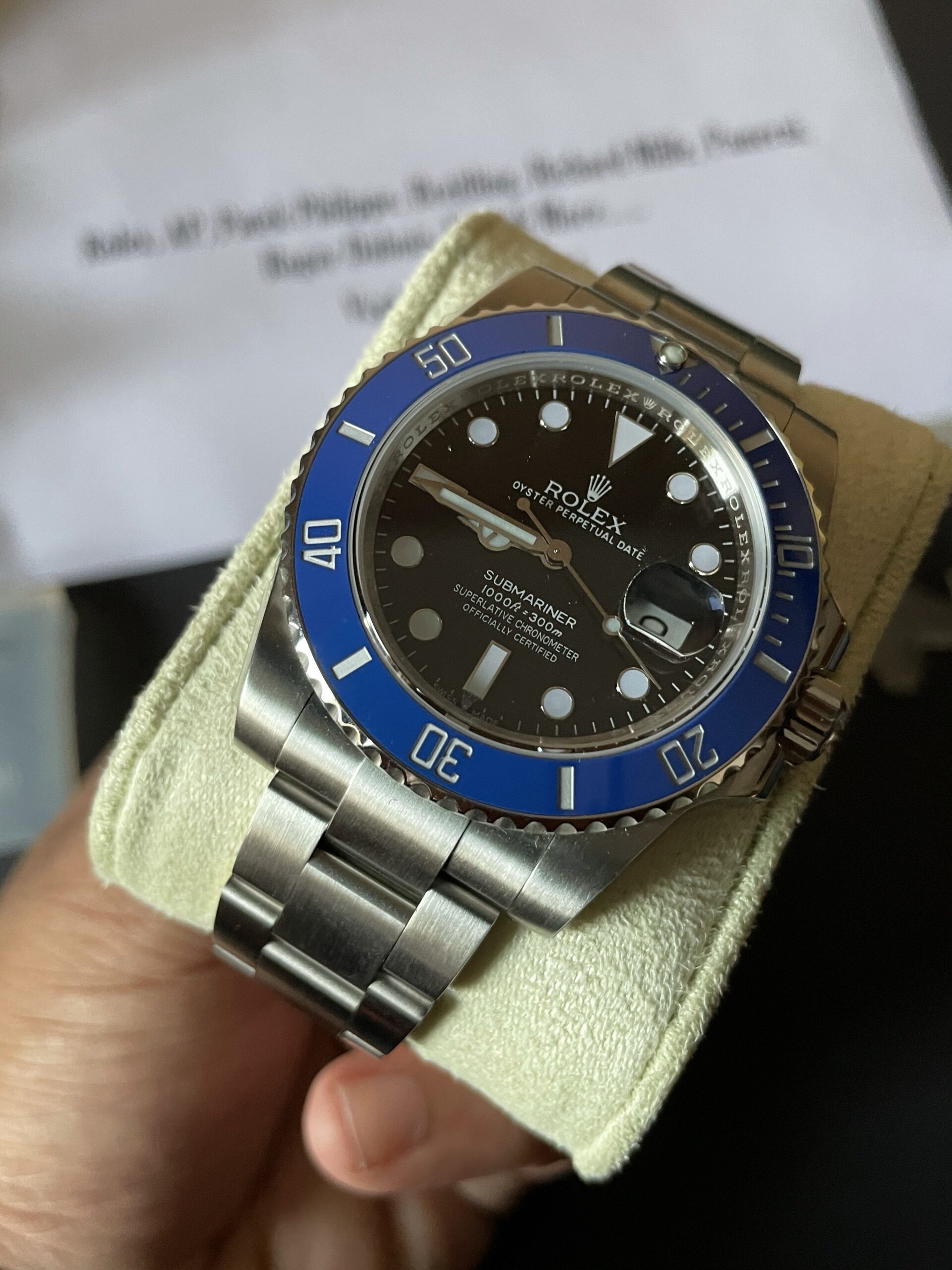 Rolex Submariner 126619LB Black Dial 3235 Blue Bezel Black DIal