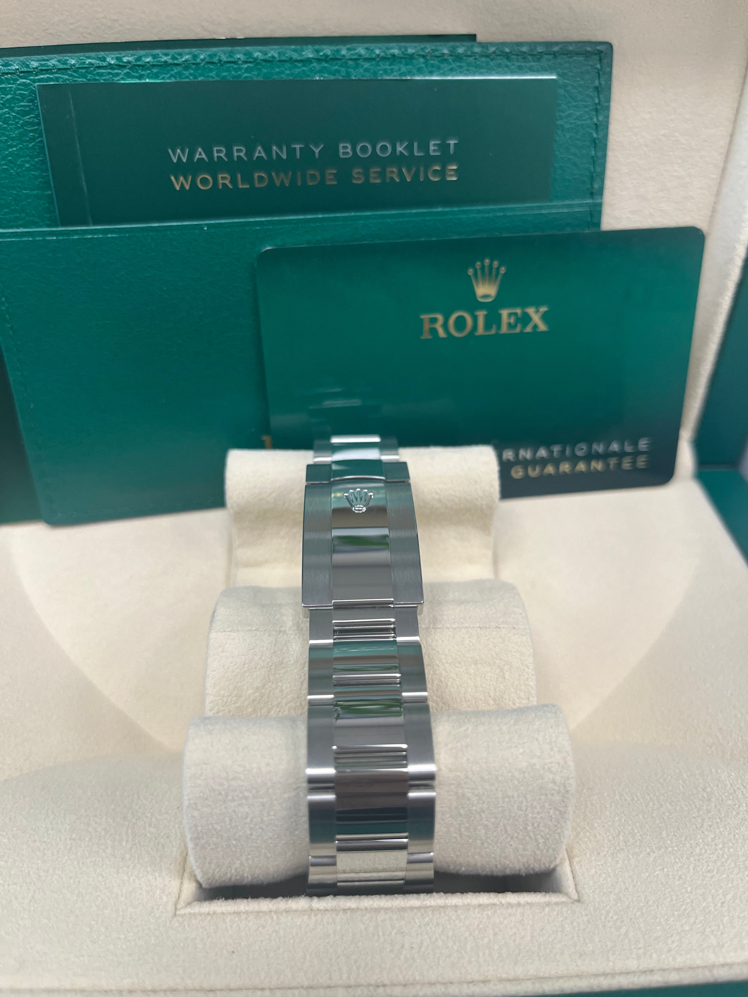 Rolex Datejust 41mm Oyster Bracelet Steel White Index Dial Reference # 126300