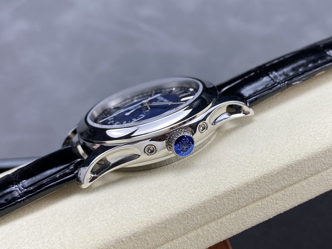 Patek Philippe Complications 18k White Gold 5205G-013 with Blue Sunburst dial Watch