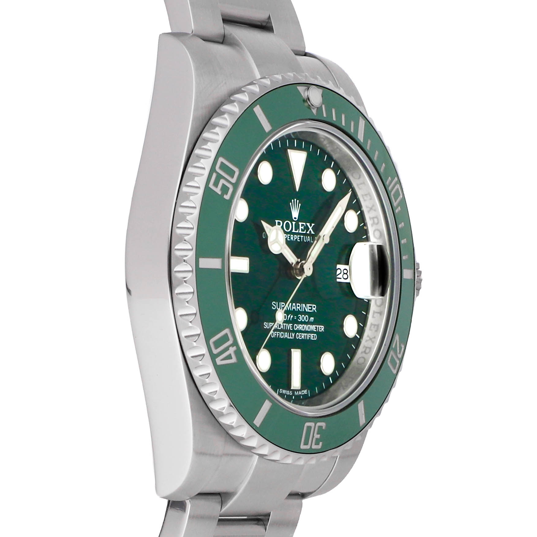 Rolex Super Clone Watch : Submariner Date “Hulk” 116610LV-0002