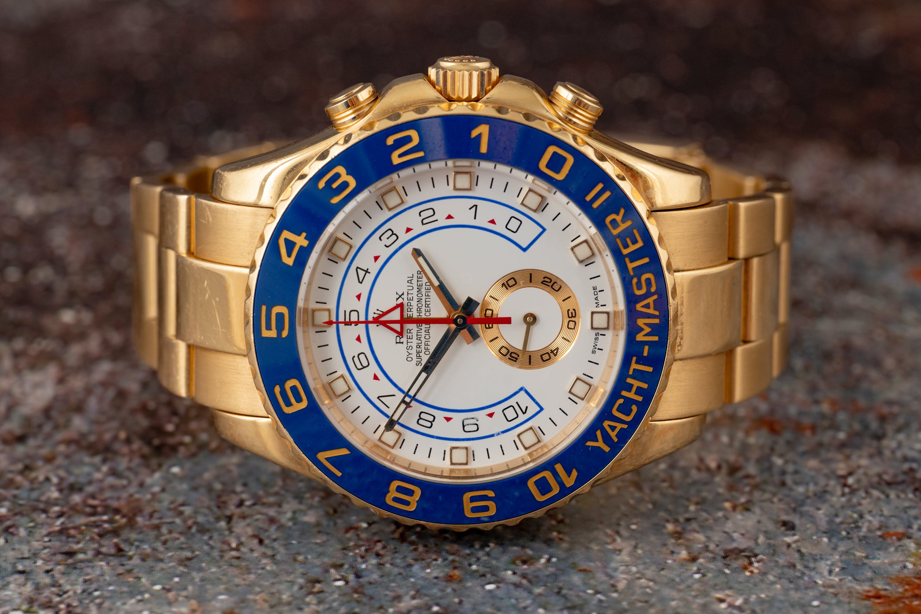 Rolex YACHT-MASTER II-（Gold Strap）m116688-0002