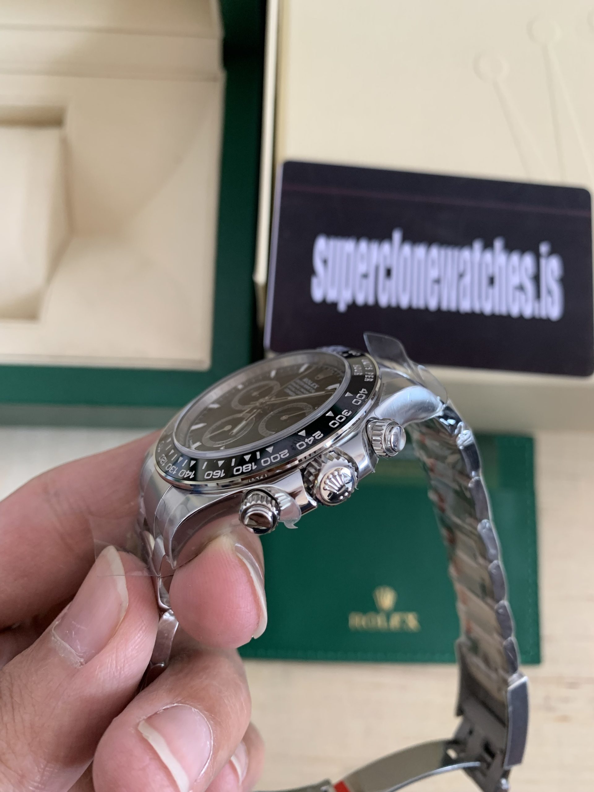 Rolex Daytona 126500 Black Dial Super Clone 4131 Movement Latest