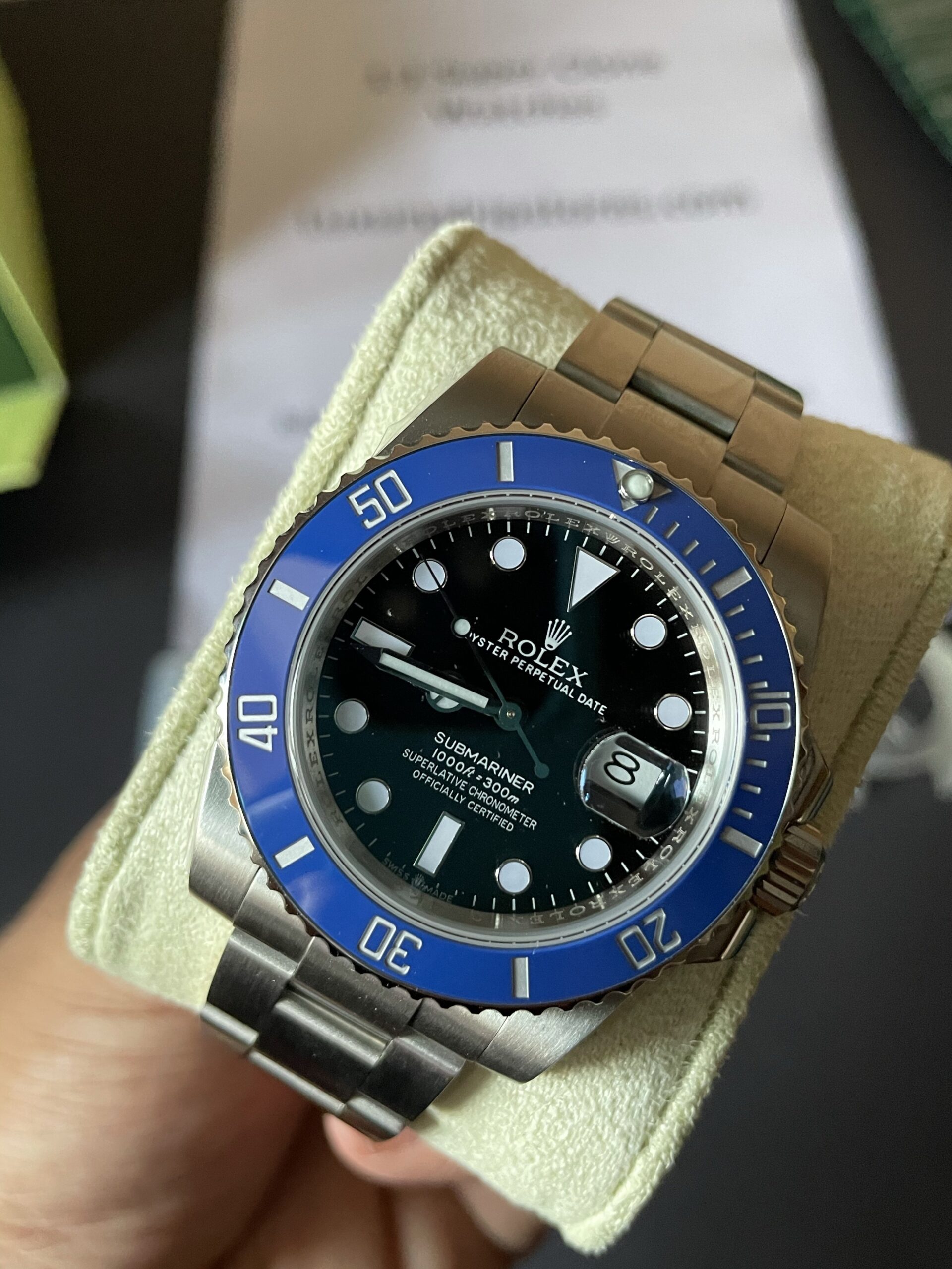 Rolex Submariner 126619LB Black Dial 3235 Blue Bezel Black DIal