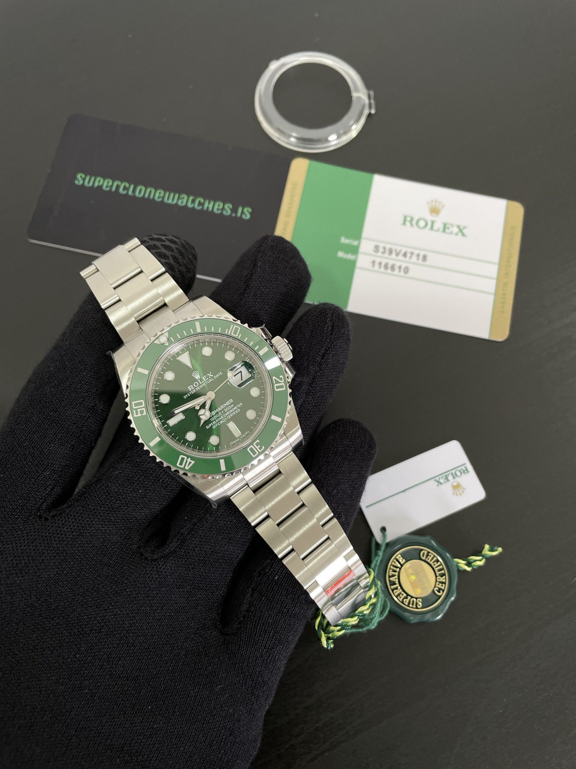 Super Clone Rolex 3135 Movement Submariner Hulk 116610