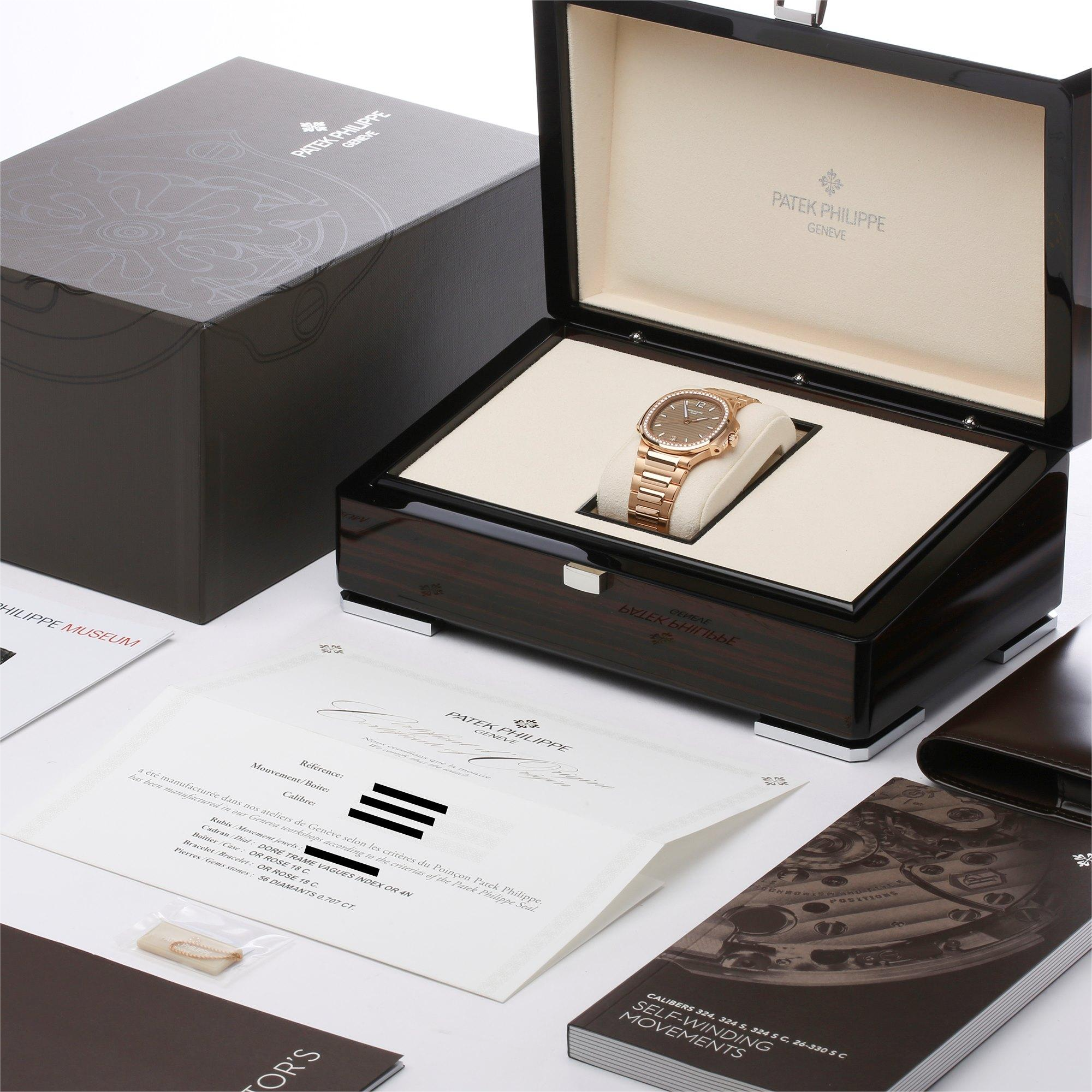 Patek Philippe Nautilus Rose Gold Diamond Bezel 7118/1200R-010