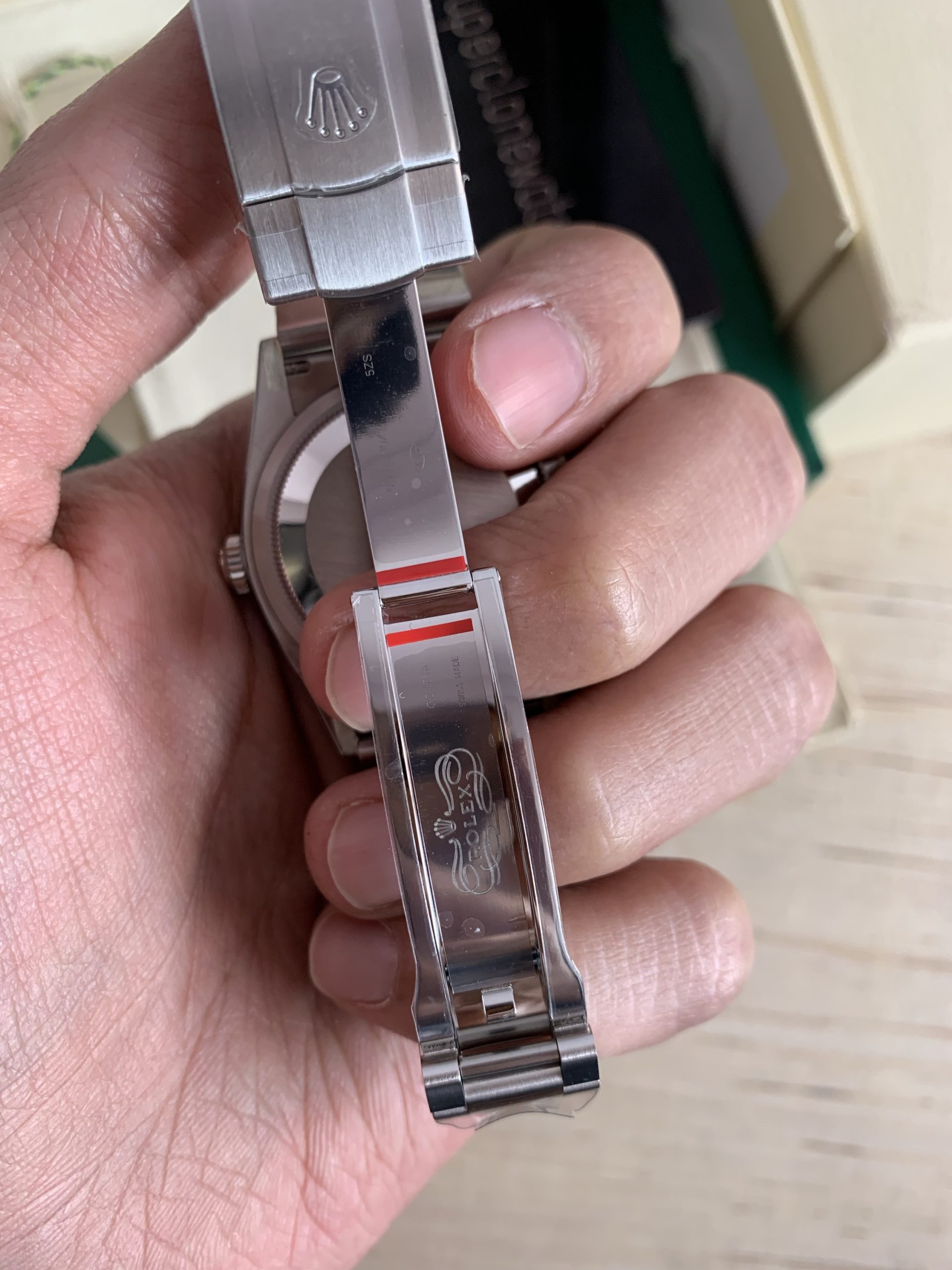 Fake Rolex Oyster Perpetual Green Dial 41mm 3230 Movement