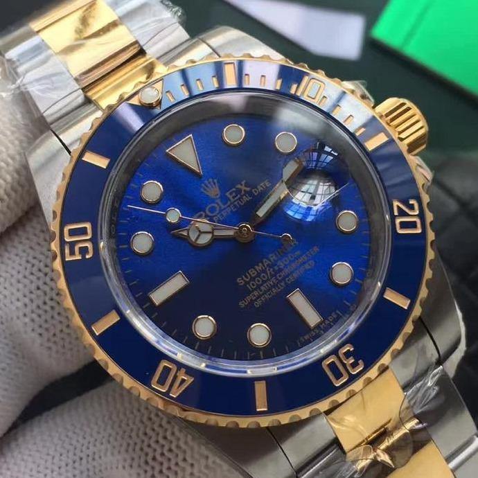 Rolex Submariner 116613LB Blue & Gold 2 tone Super Clone