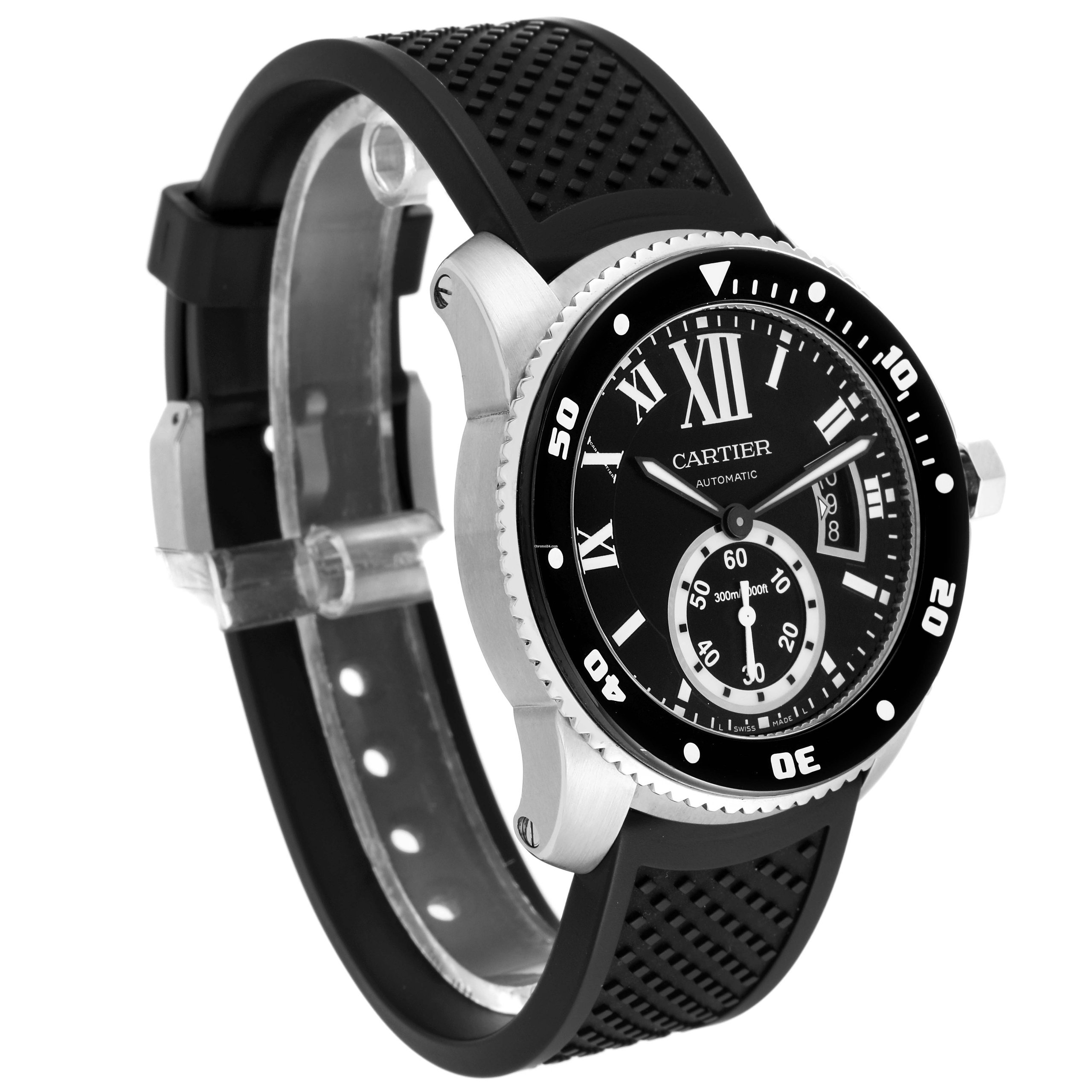 Cartier Calibre de Cartier Diver Black Dial Steel W7100056
