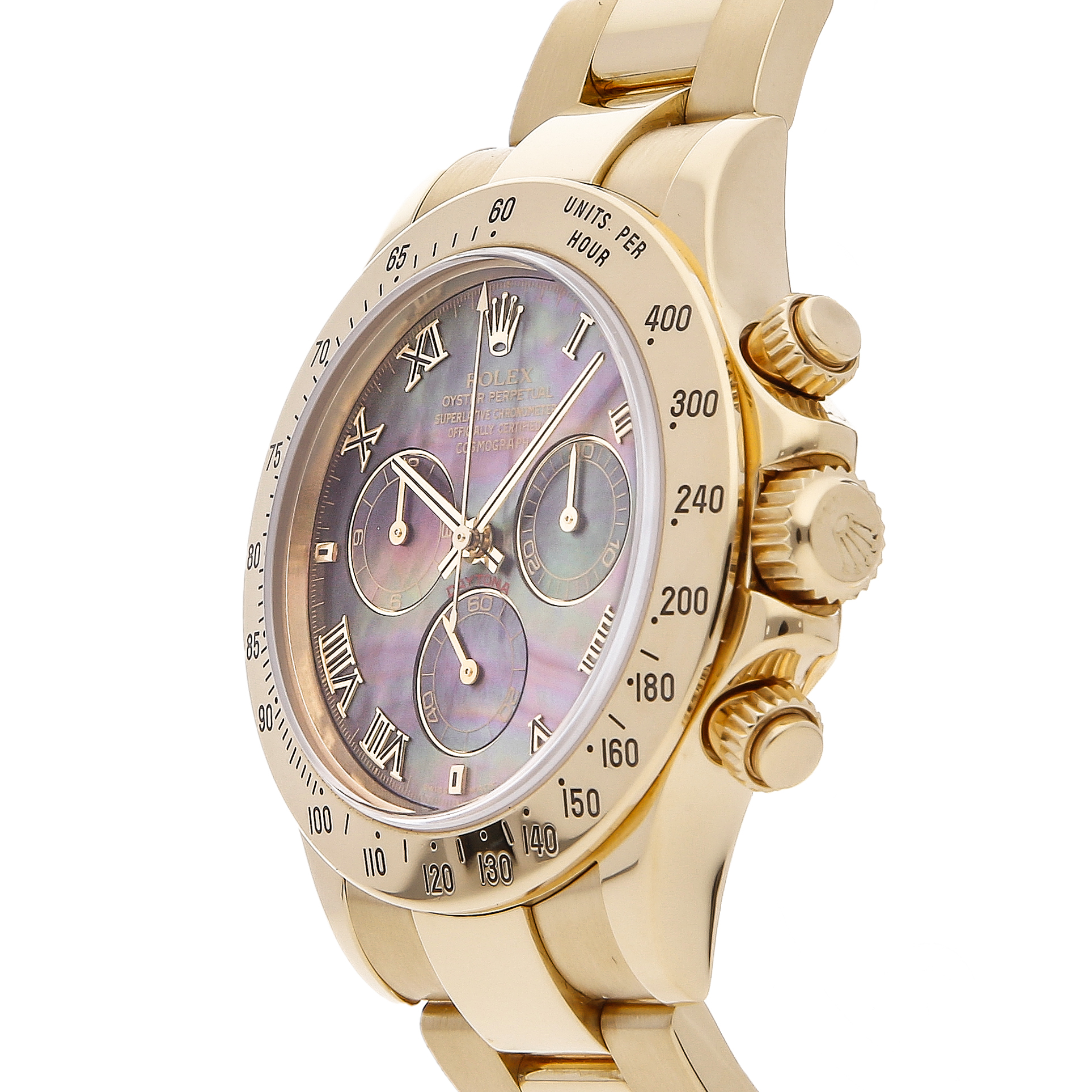 Rolex Super Clone Watch : Daytona Cosmograph 116528 BLK MOP ROM OYS