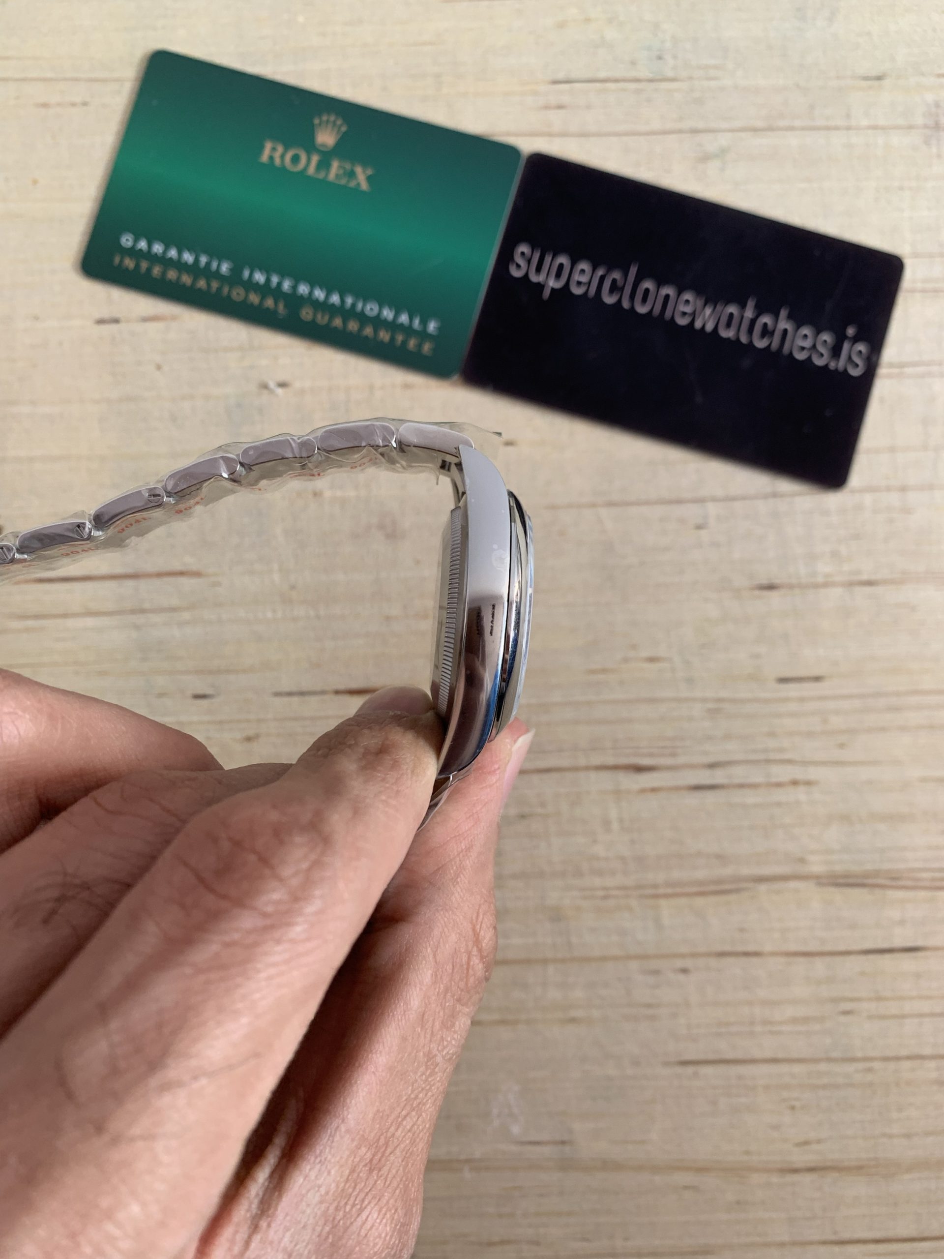 Fake Rolex Oyster Perpetual Green Dial 41mm 3230 Movement